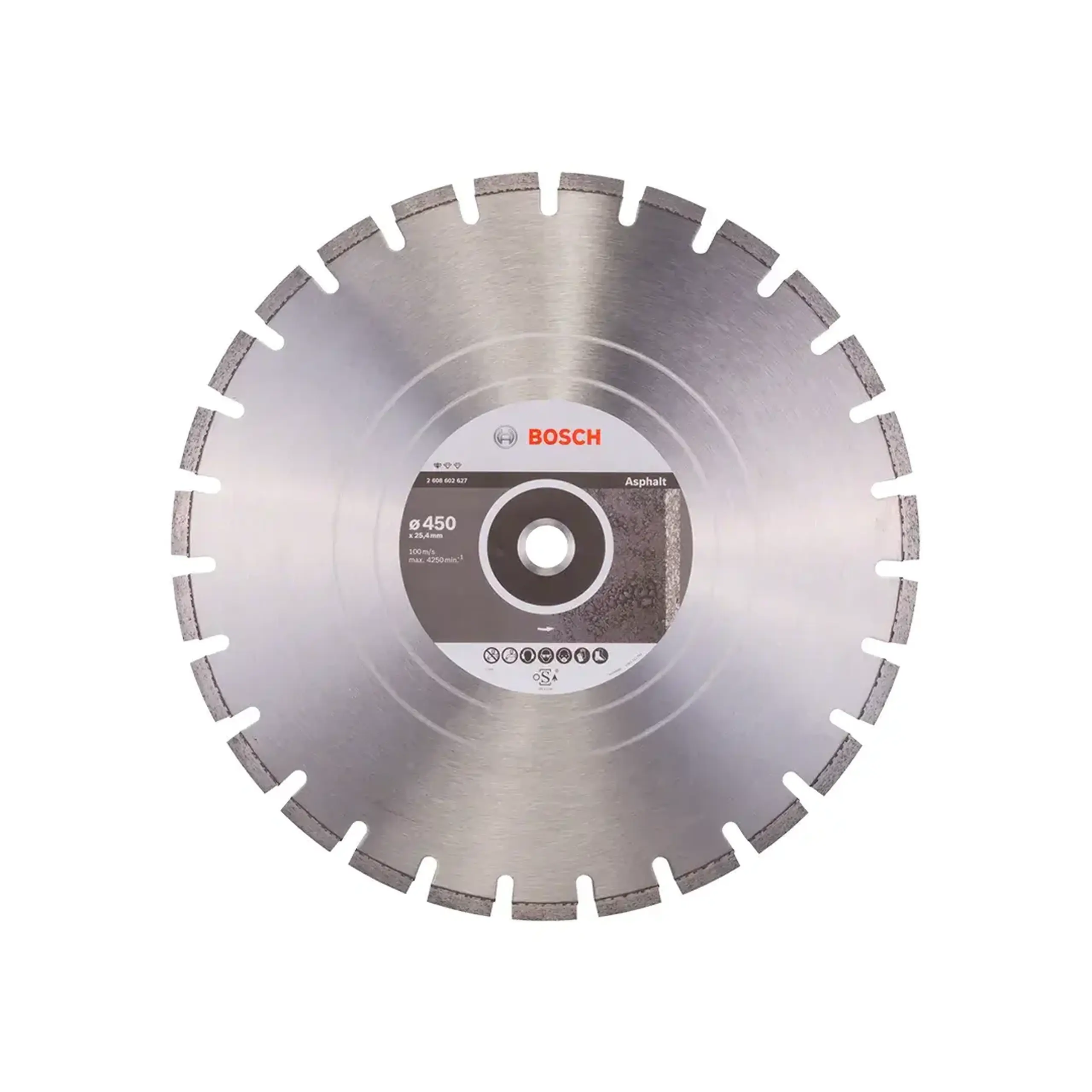 Disc diamantat segmentat pentru asfalt 350 * 20/25.4 mm Bosch - Diametru 450 *