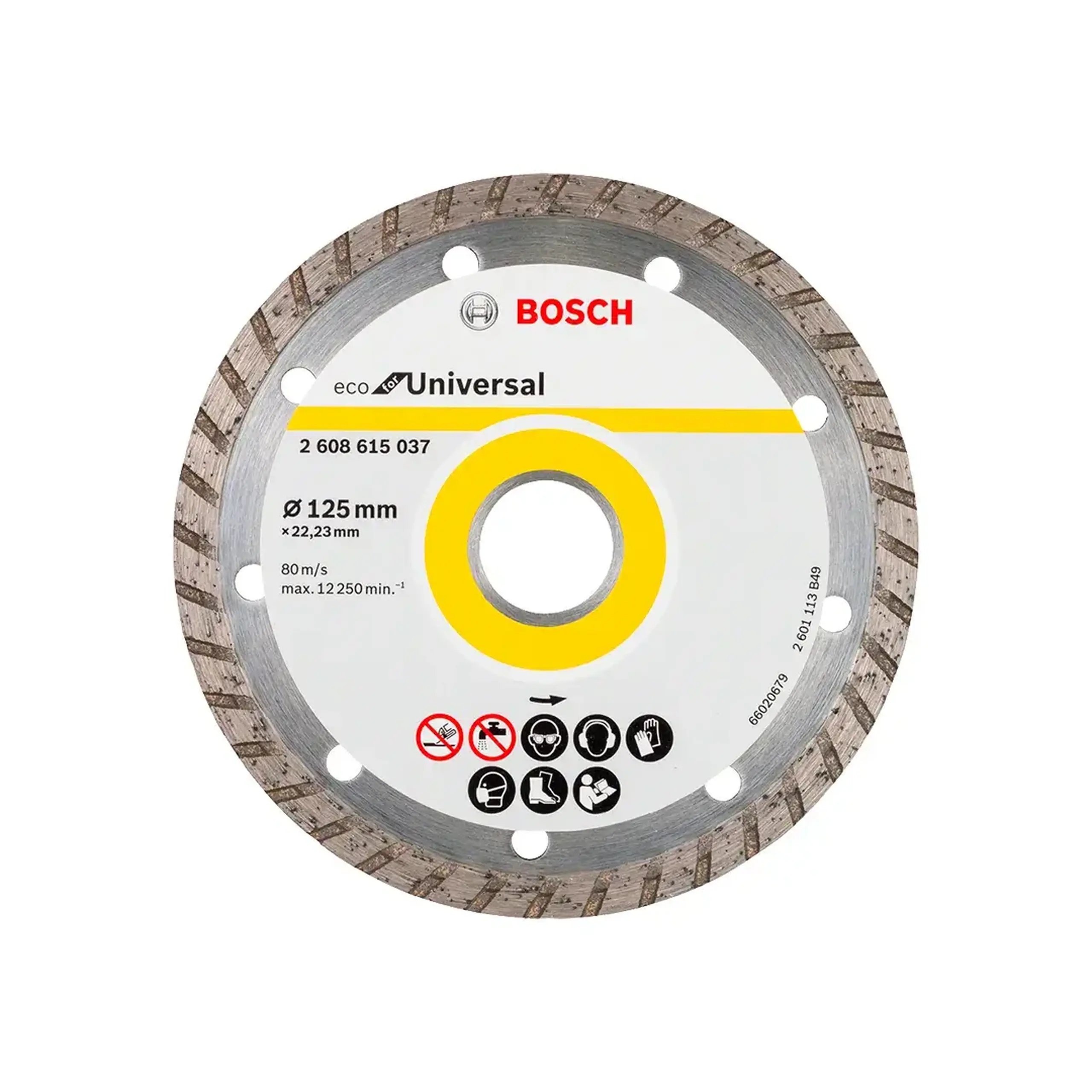 Disc diamantat pentru beton TURBO Eco 125 * 22.23 mm Bosch