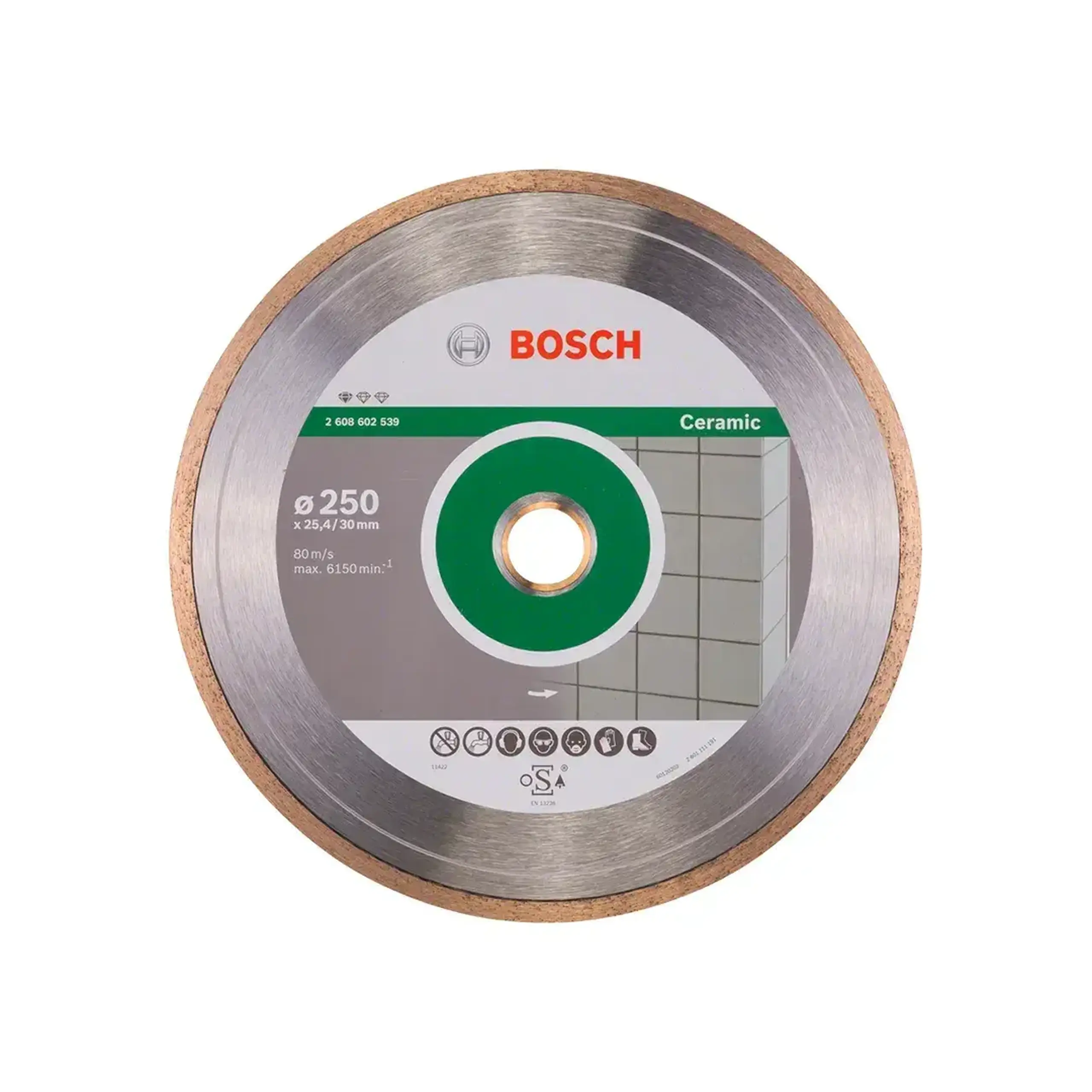 Disc diamantat pentru ceramică STANDART 200 * 25.40 mm Bosch - Diametru 250 *
