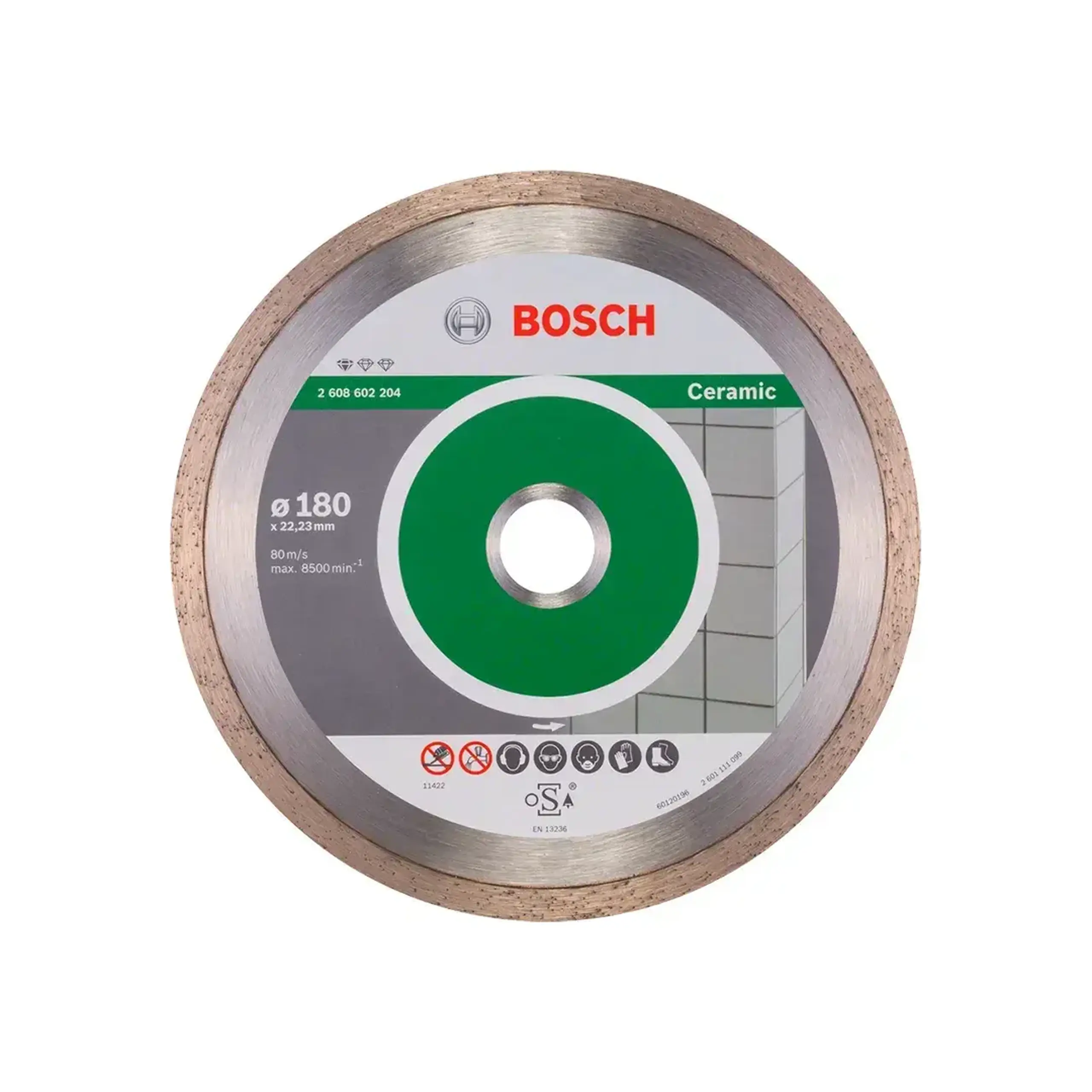 Disc diamantat pentru ceramică STANDART 150 * 22.23 mm Bosch - Diametru 180 *