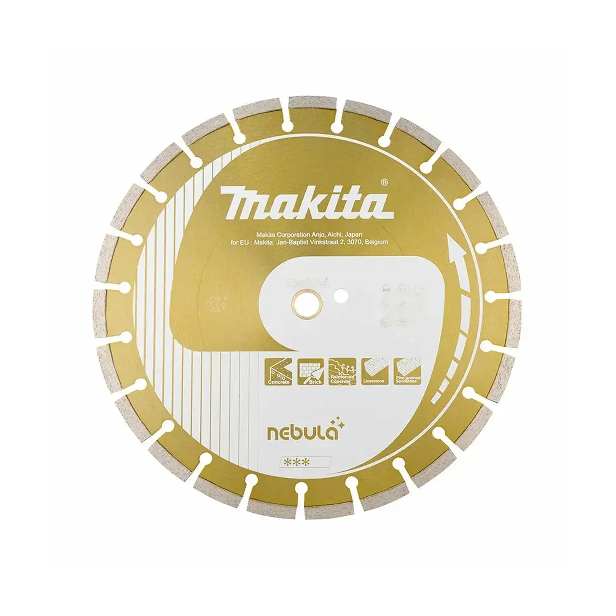 Disc diamantat segmentat pentru beton Nebula 300 * 20 mm Makita