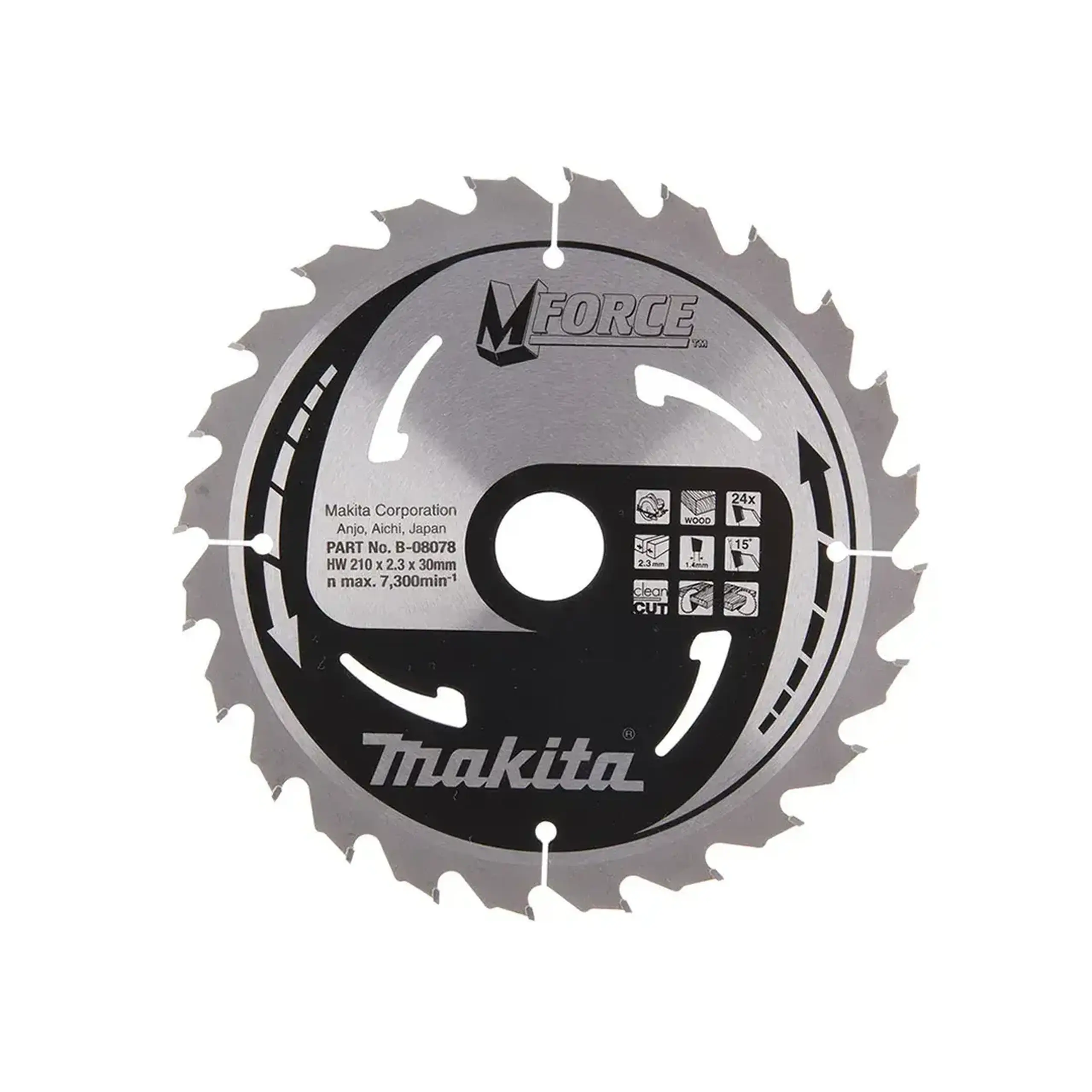 Disc de tăiat lemn MFORCE 210 * 30 mm Makita