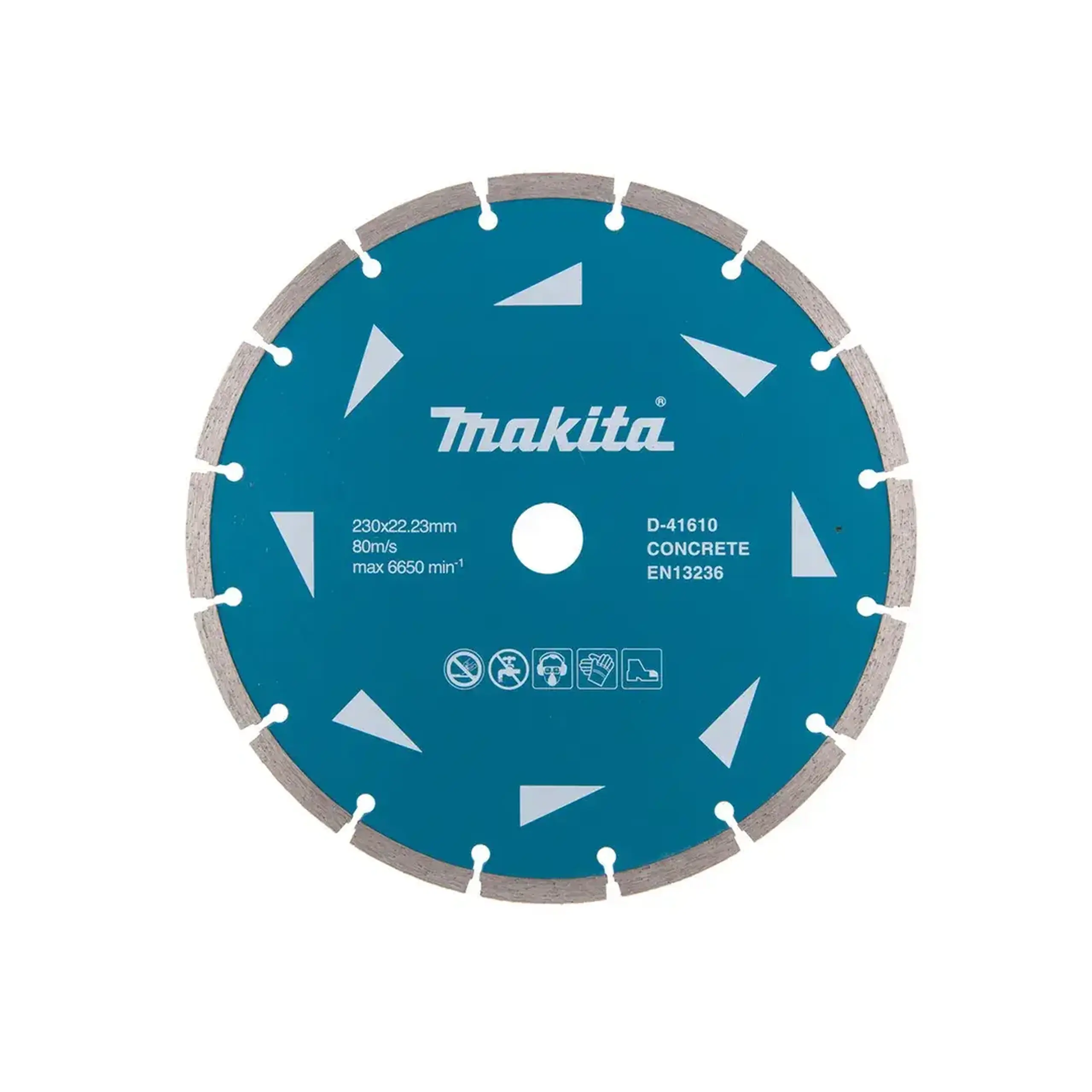 Disc diamantat segmentat pentru beton 125 * 22.23 mm Makita - Diametru 230 *