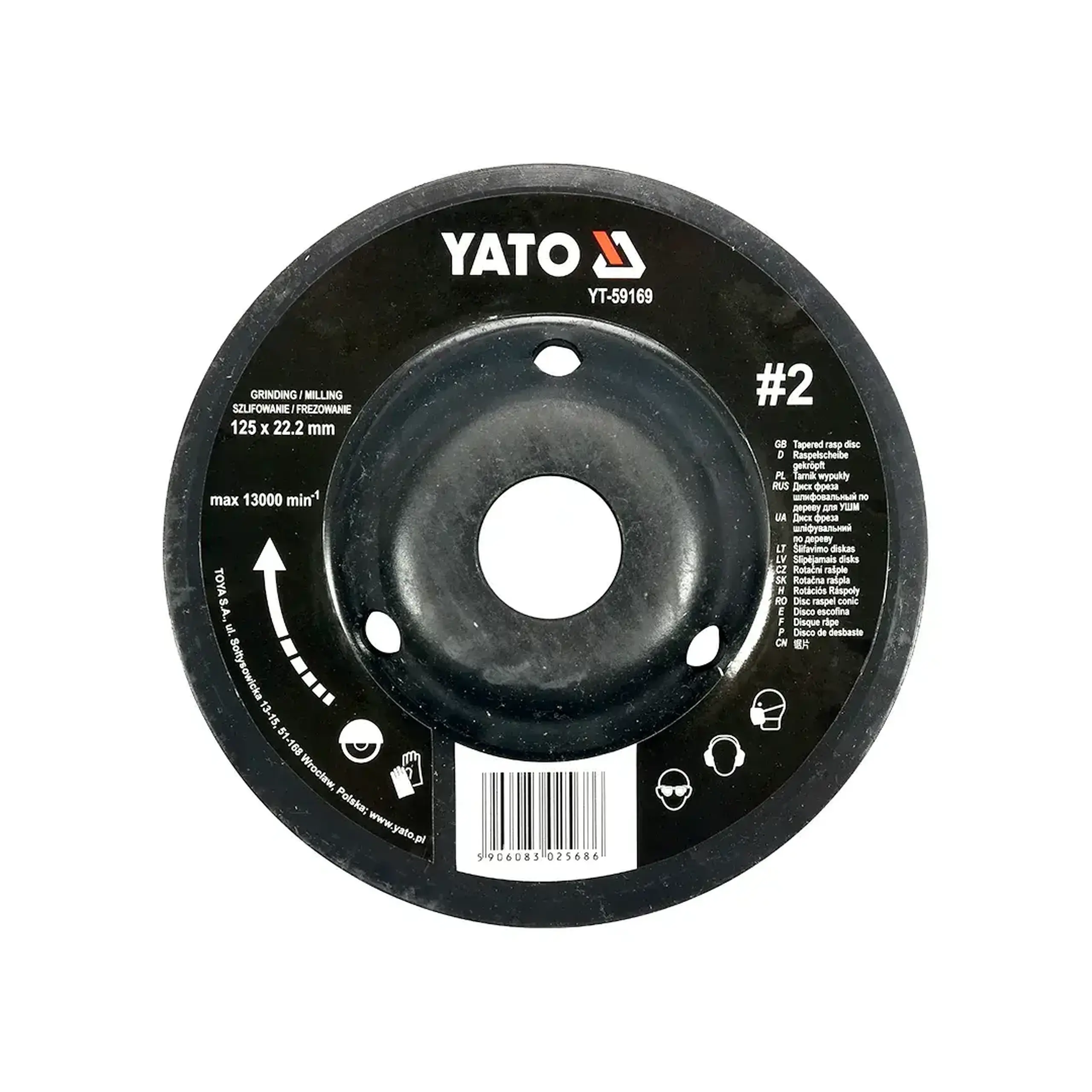 Disc freză pentru lemn 125 * 22.2 mm Yato