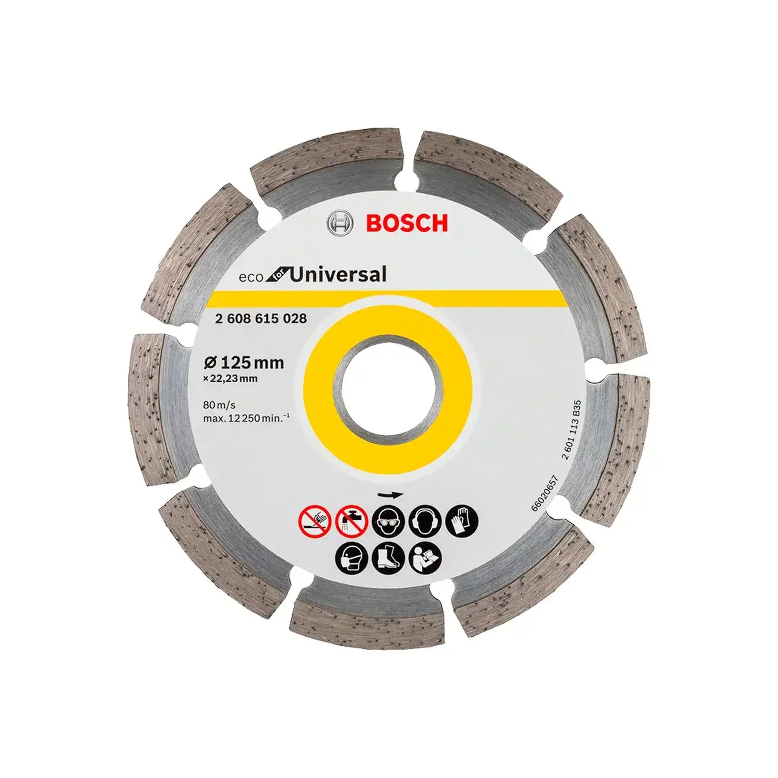 Disc diamantat segmentat universal 125 * 22.23 mm Bosch