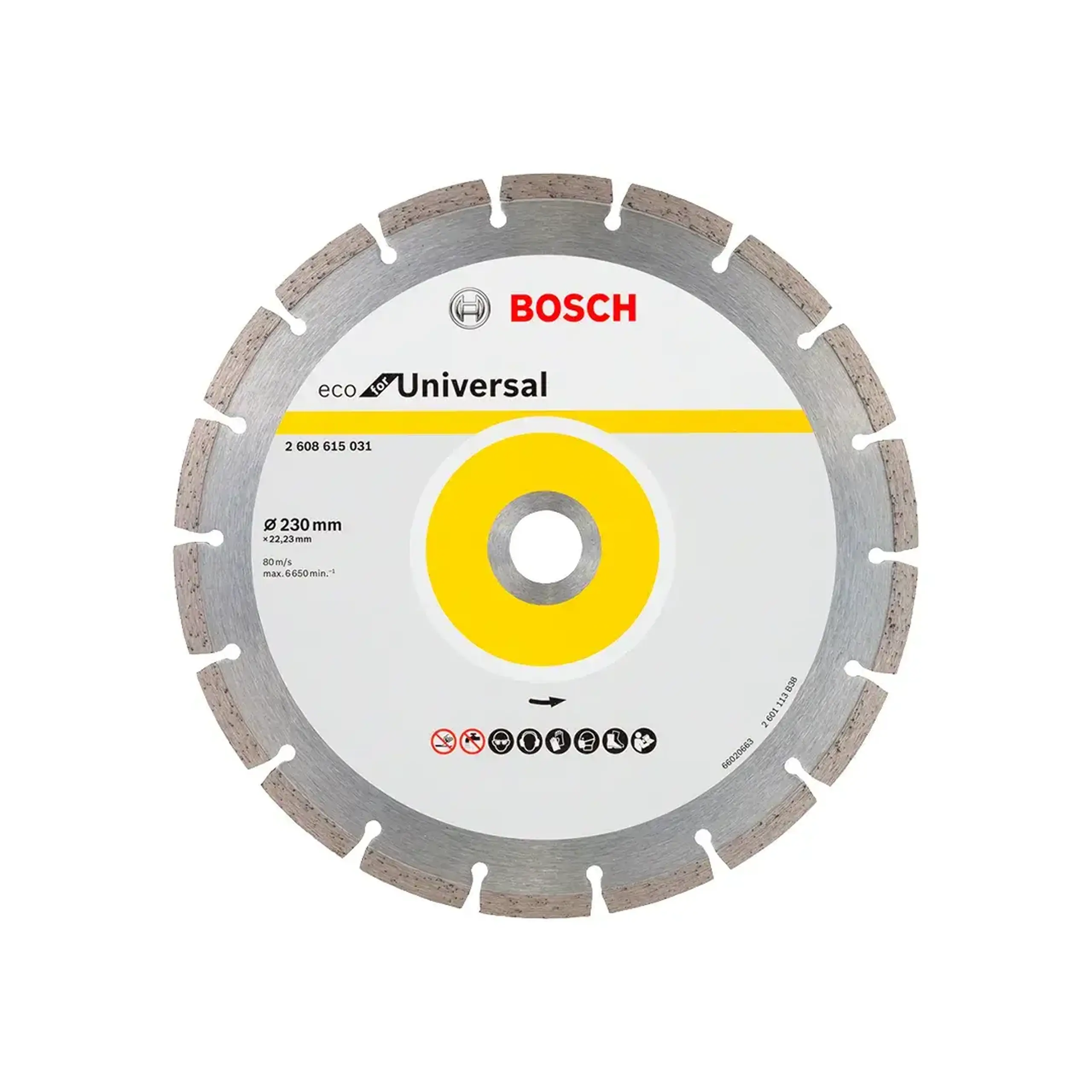 Disc diamantat segmentat universal 230 * 22.23 mm Bosch