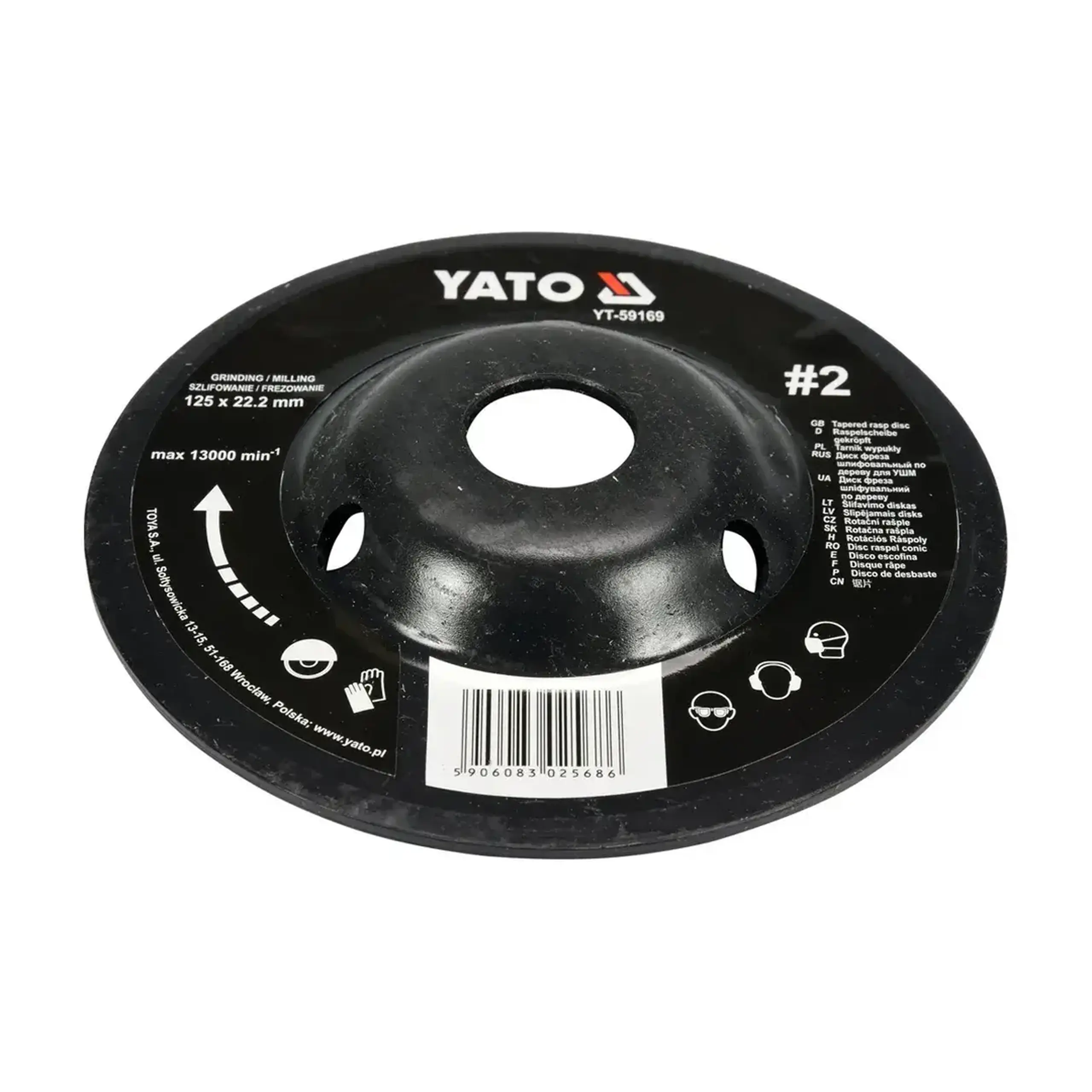 Disc freză pentru lemn 125 * 22.2 mm Yato