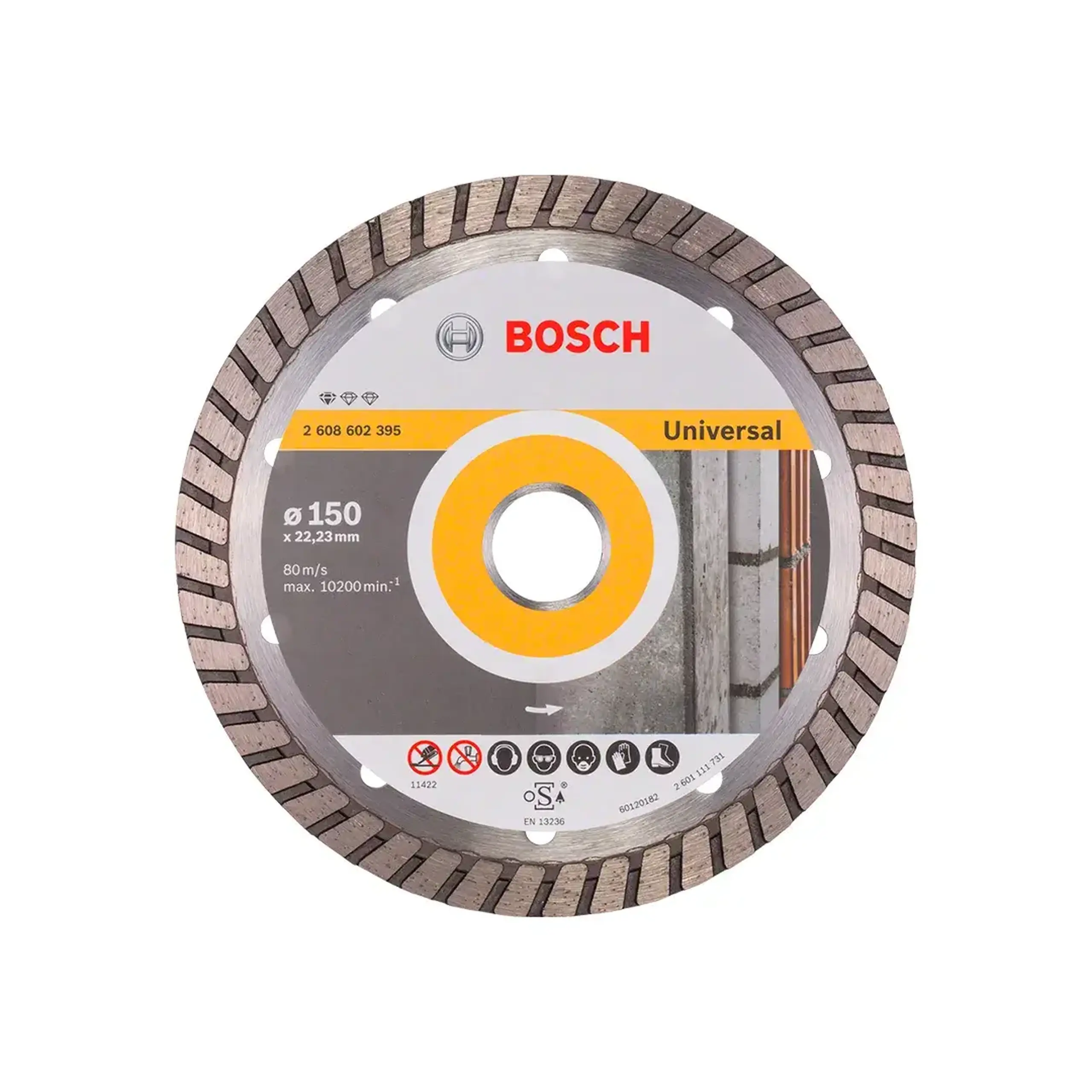 Disc diamantat pentru beton 125 * 22.23 mm Bosch - Diametru 150 *