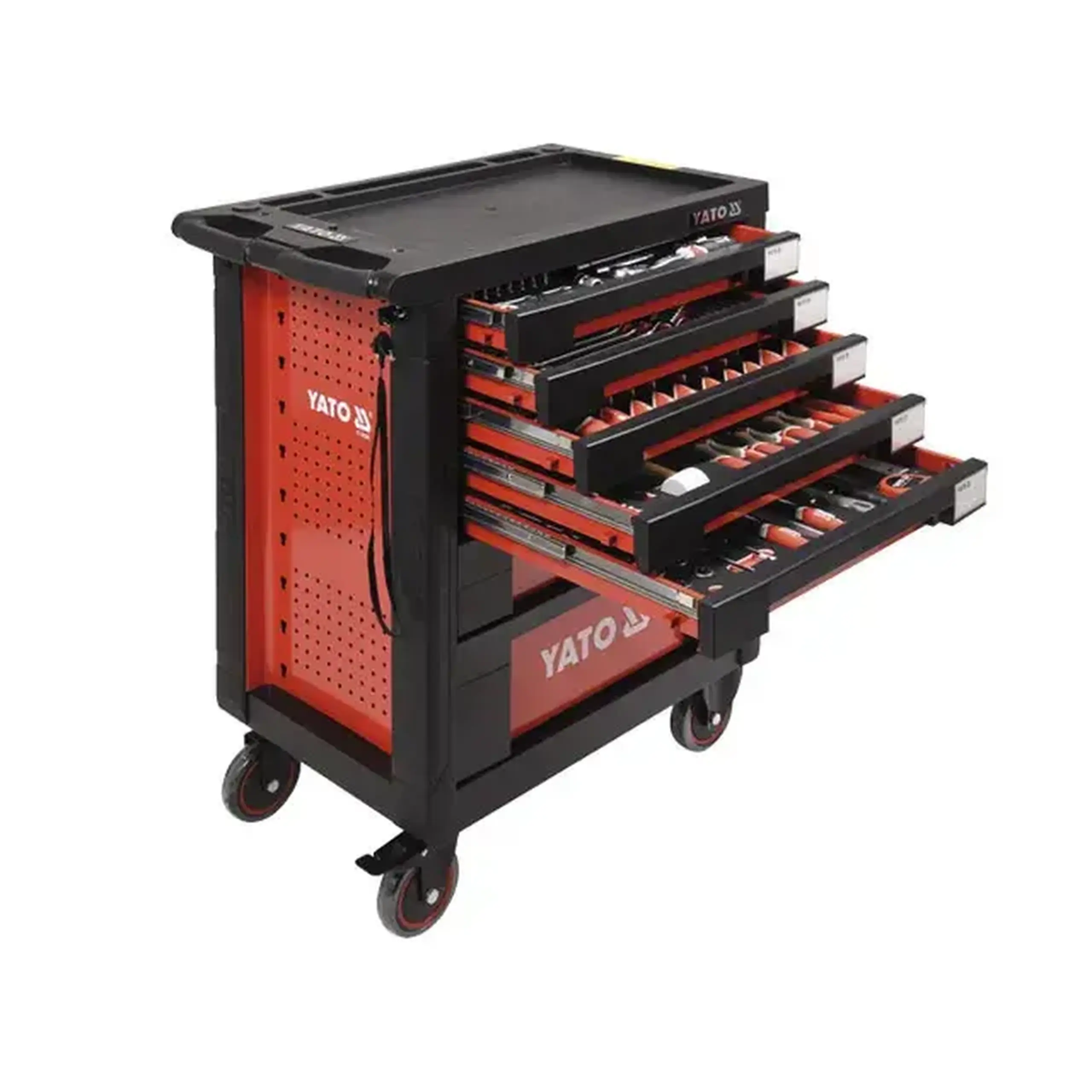 Dulap mobil cu scule 958 x 766 x 465 mm 6 sertare 177 buc. Yato - Bucăţi în set 211 buc.