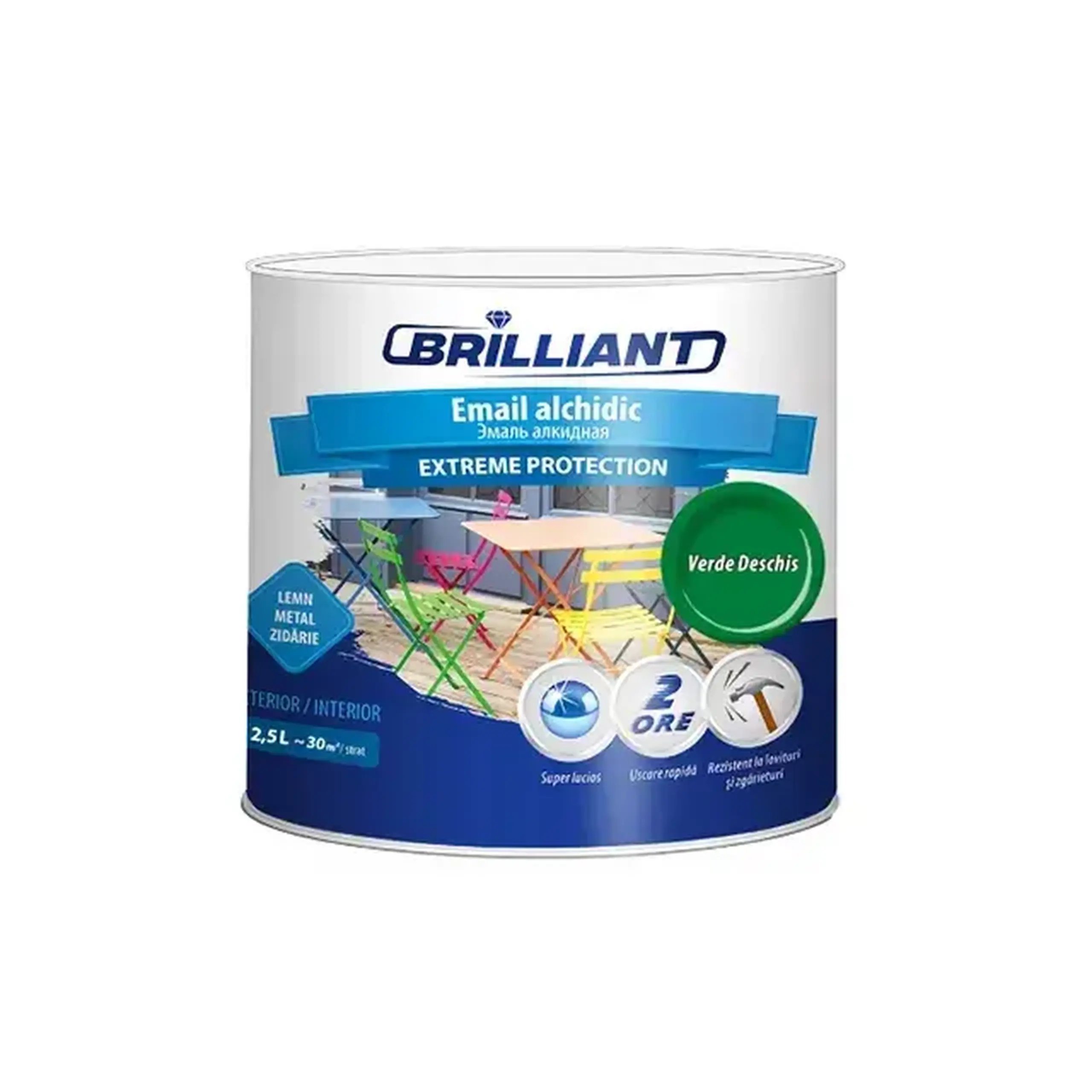 Email alchidic EXTREME PROTECTION verde deschis 2.5 l Brilliant
