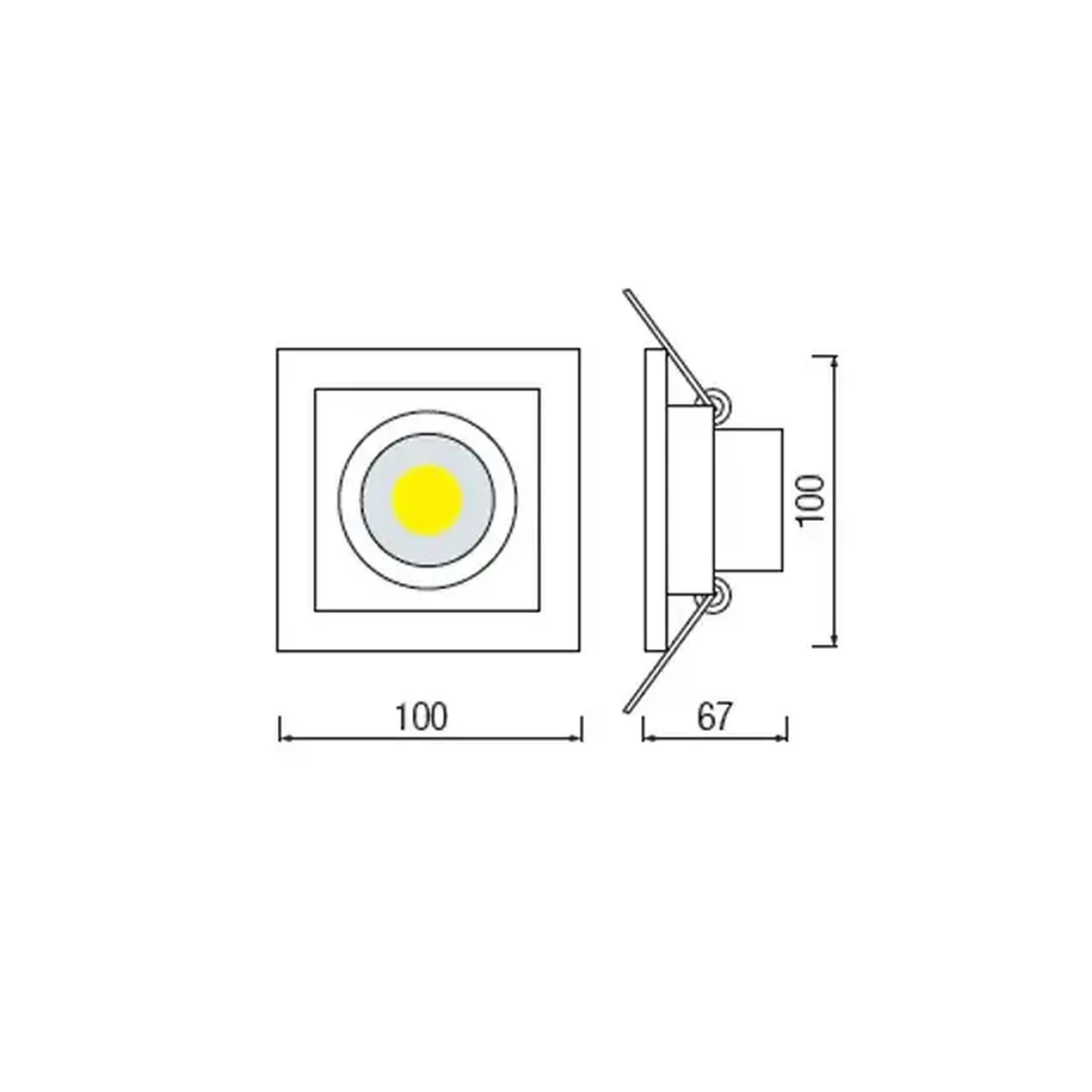 Felinar LED SABRINA 8 W COB 6400 K 220 - 240 V IP20 Horoz