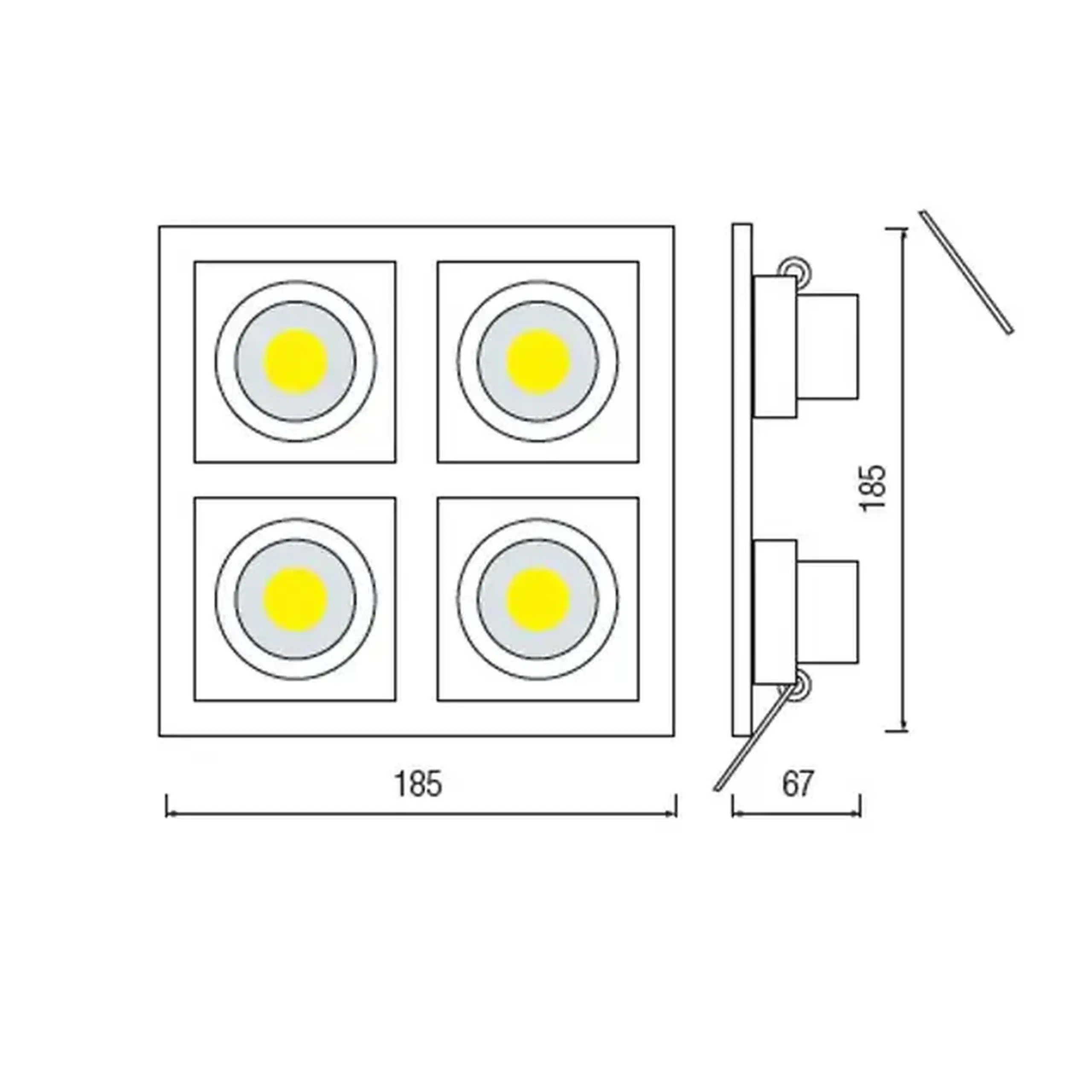 Felinar LED SABRINA 8 W COB 6400 K 220 - 240 V IP20 Horoz - 2700 K (K) 4