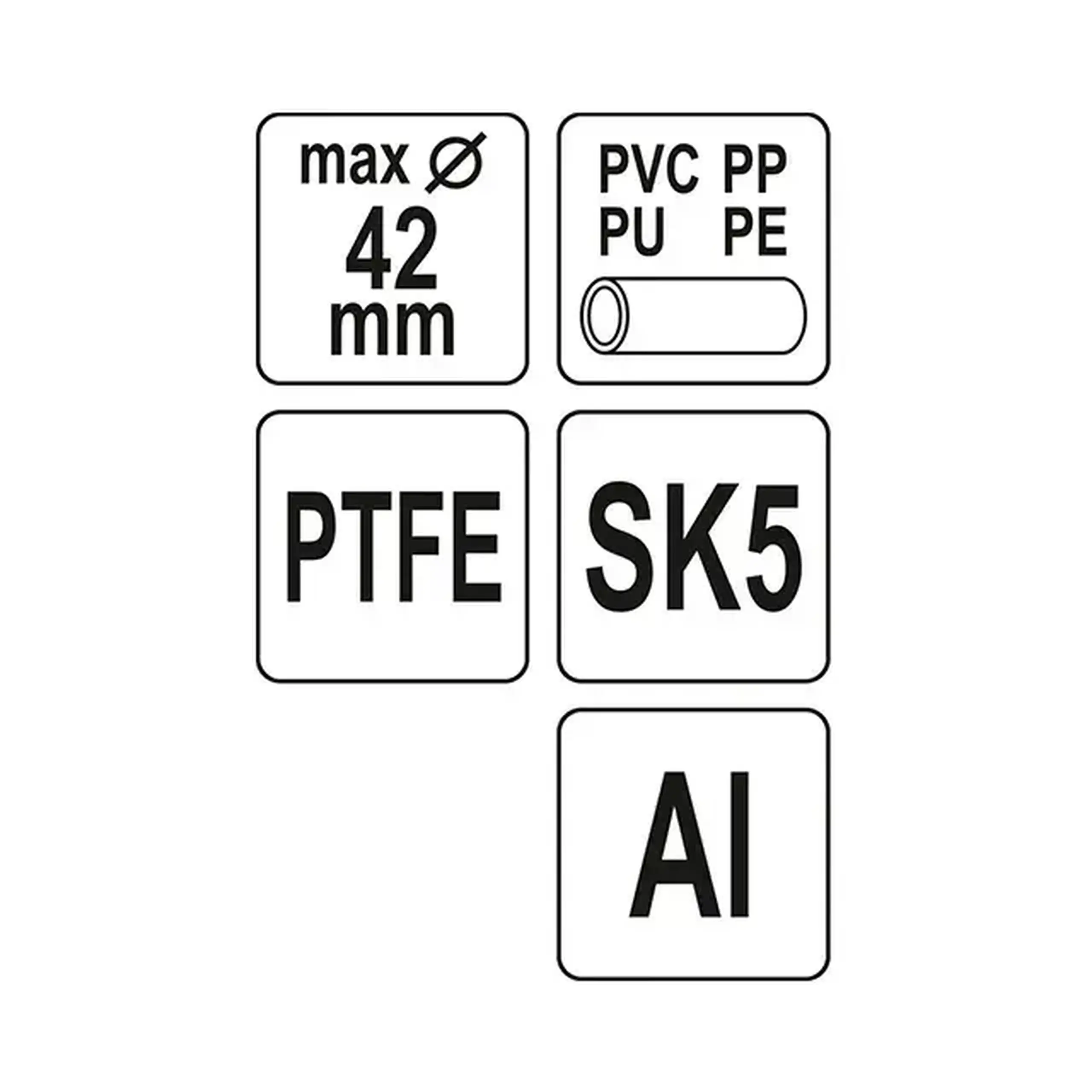 Clește pentru tăiat țevi PVC 42 mm Yato
