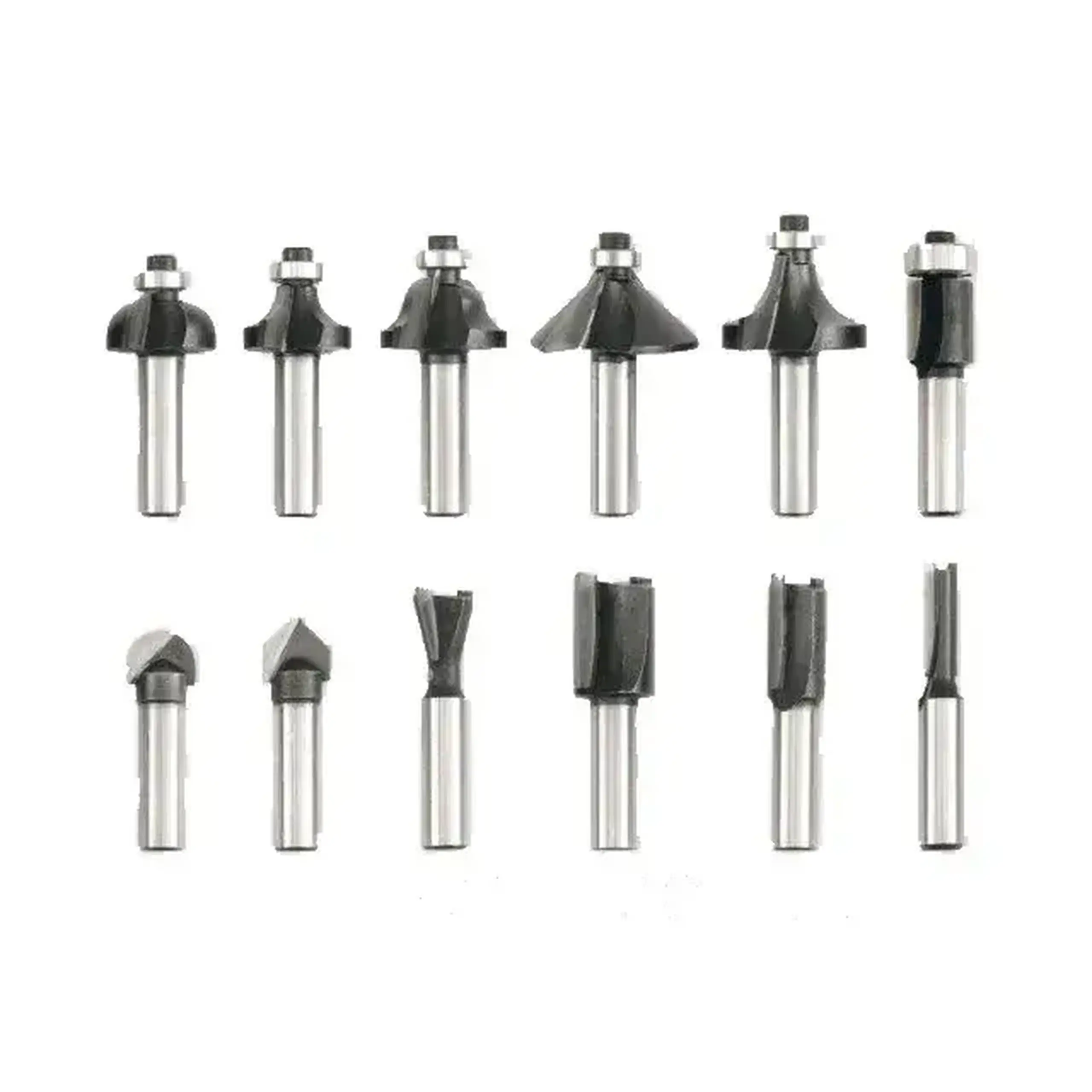 Set freze 12 buc. pentru lemn 6 - 28.6 mm cilindric Vorel