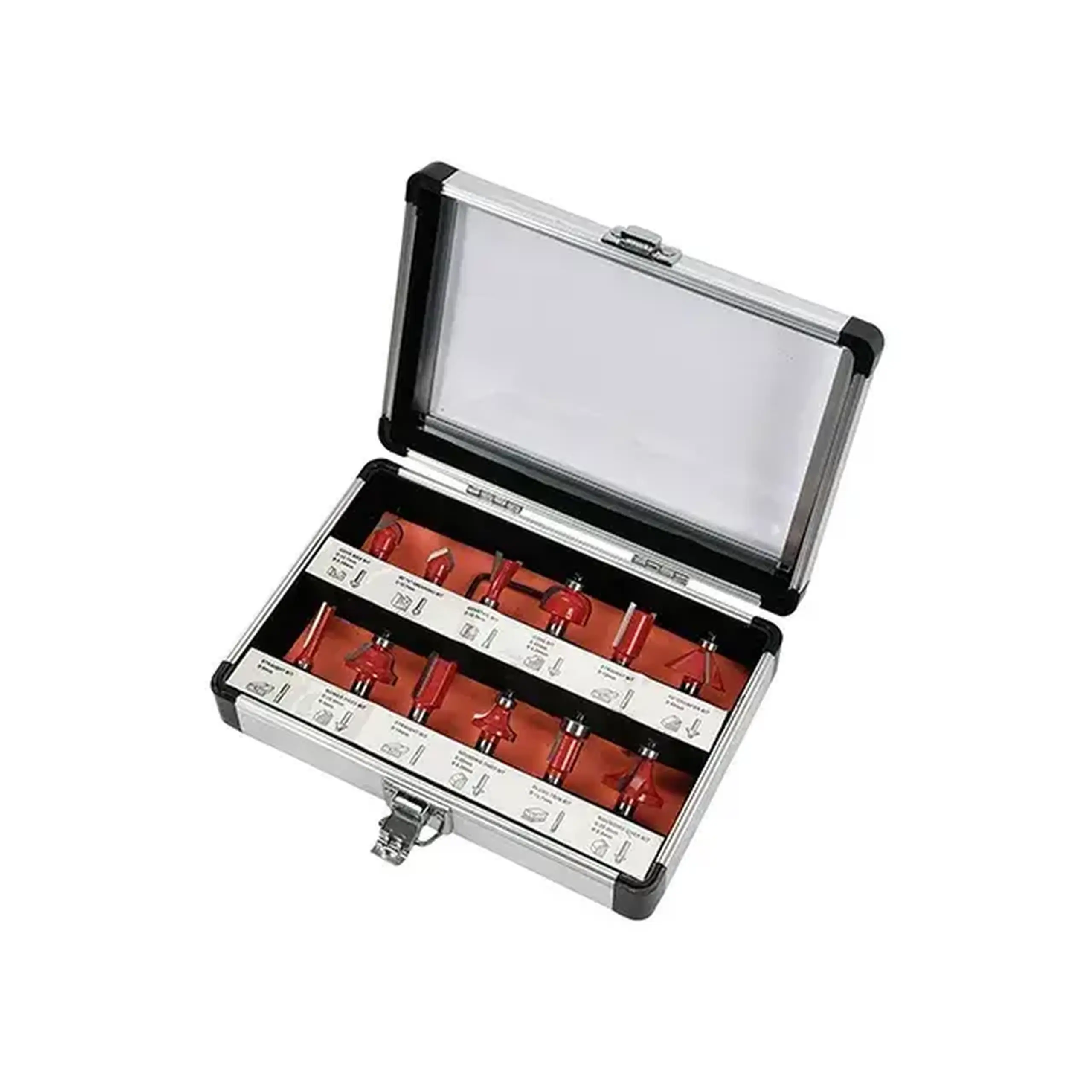 Set freze 5 buc. pentru lemn 15 - 35 mm Cilindric Yato - Bucăţi în set 12 buc.