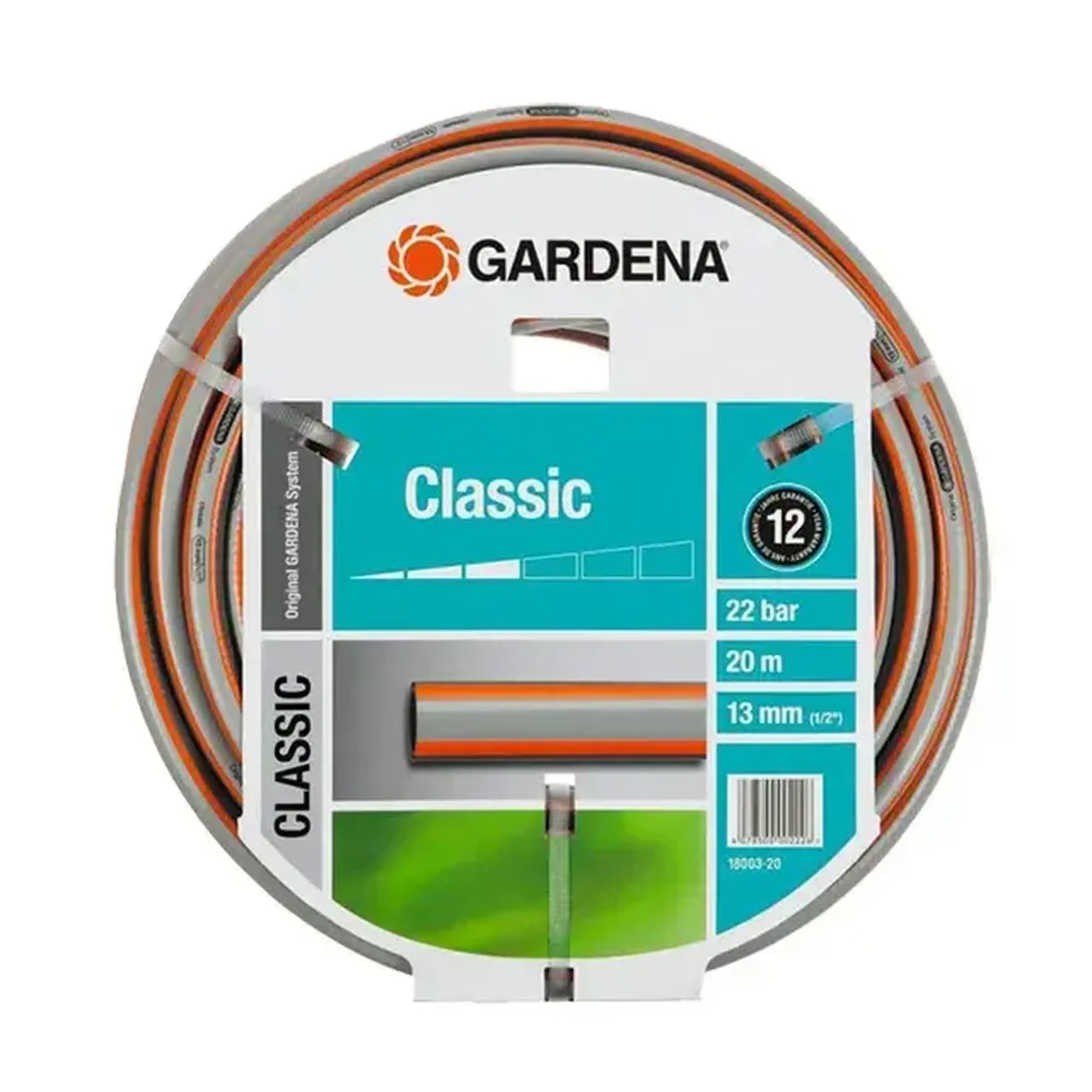 Furtun classic 18003-20 20 m 1/2" cauciuc 22 bar Gardena