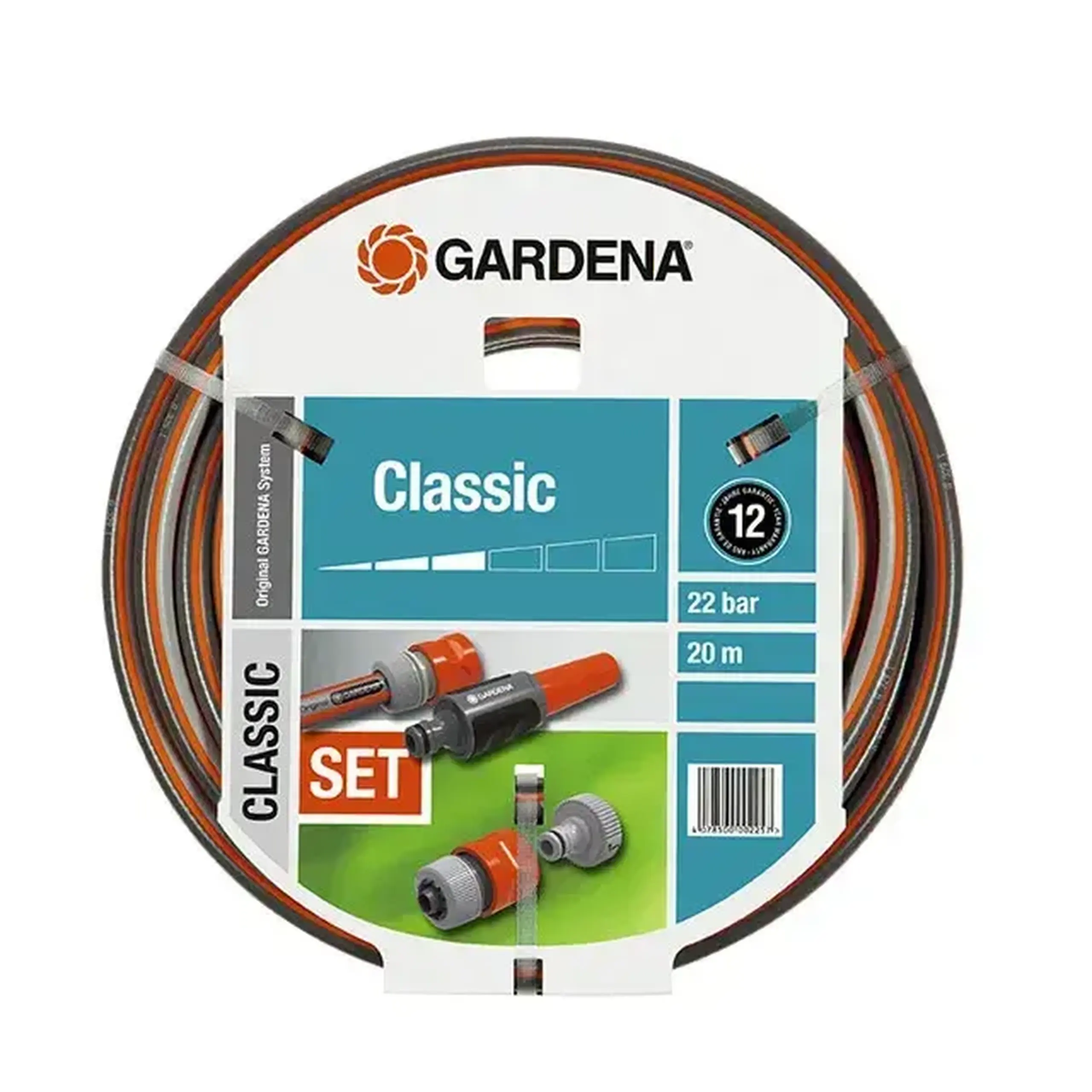 Furtun classic 18022-20 20 m 3/4" cauciuc Gardena
