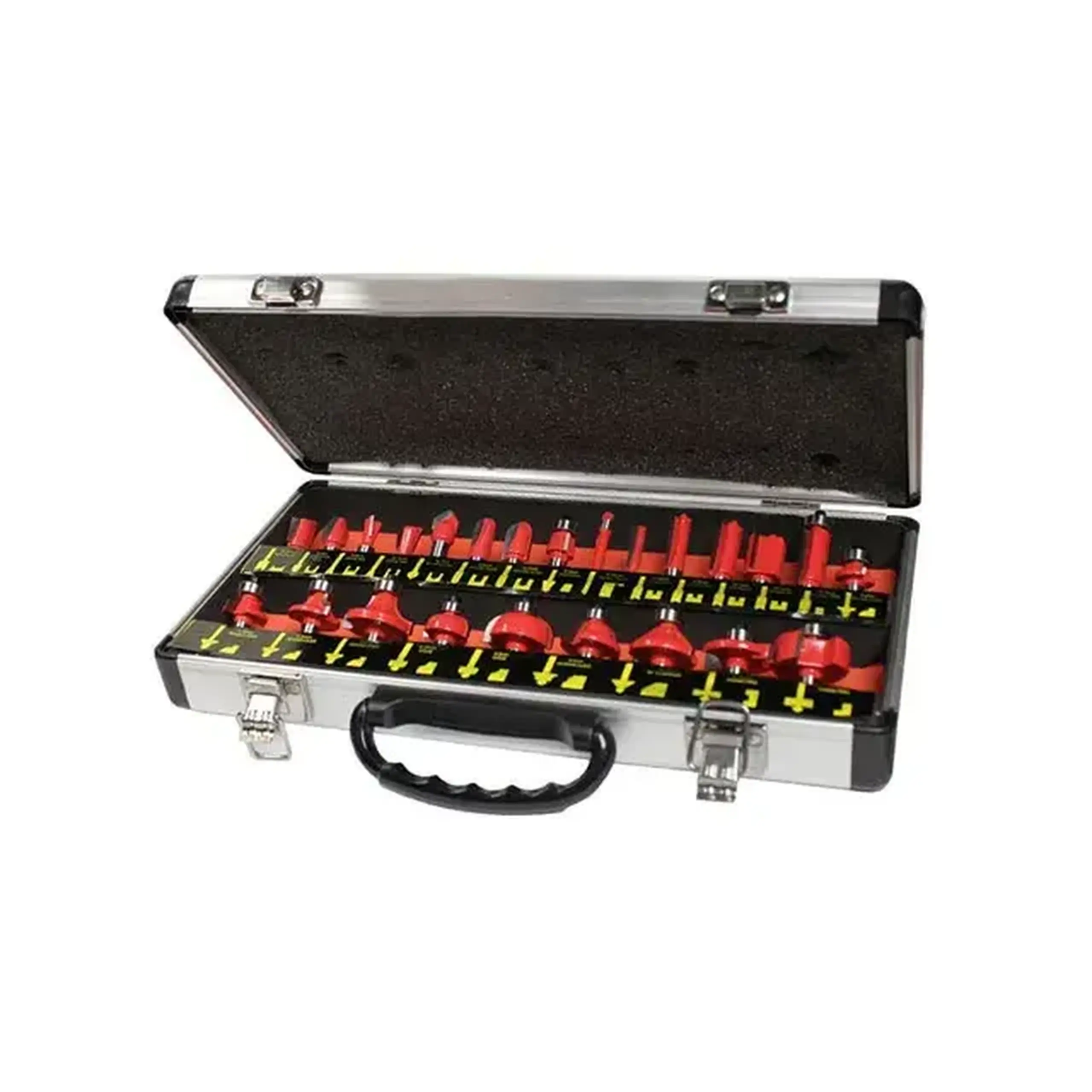 Set freze 5 buc. pentru lemn 15 - 35 mm Cilindric Yato - Bucăţi în set 24 buc.