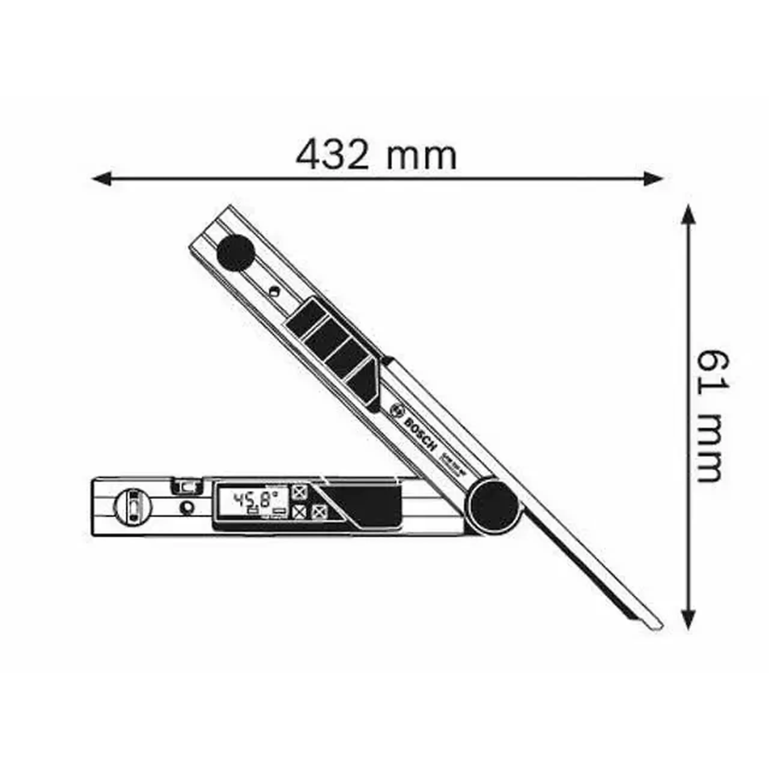 Goniometru digital GAM 220 MF Bosch