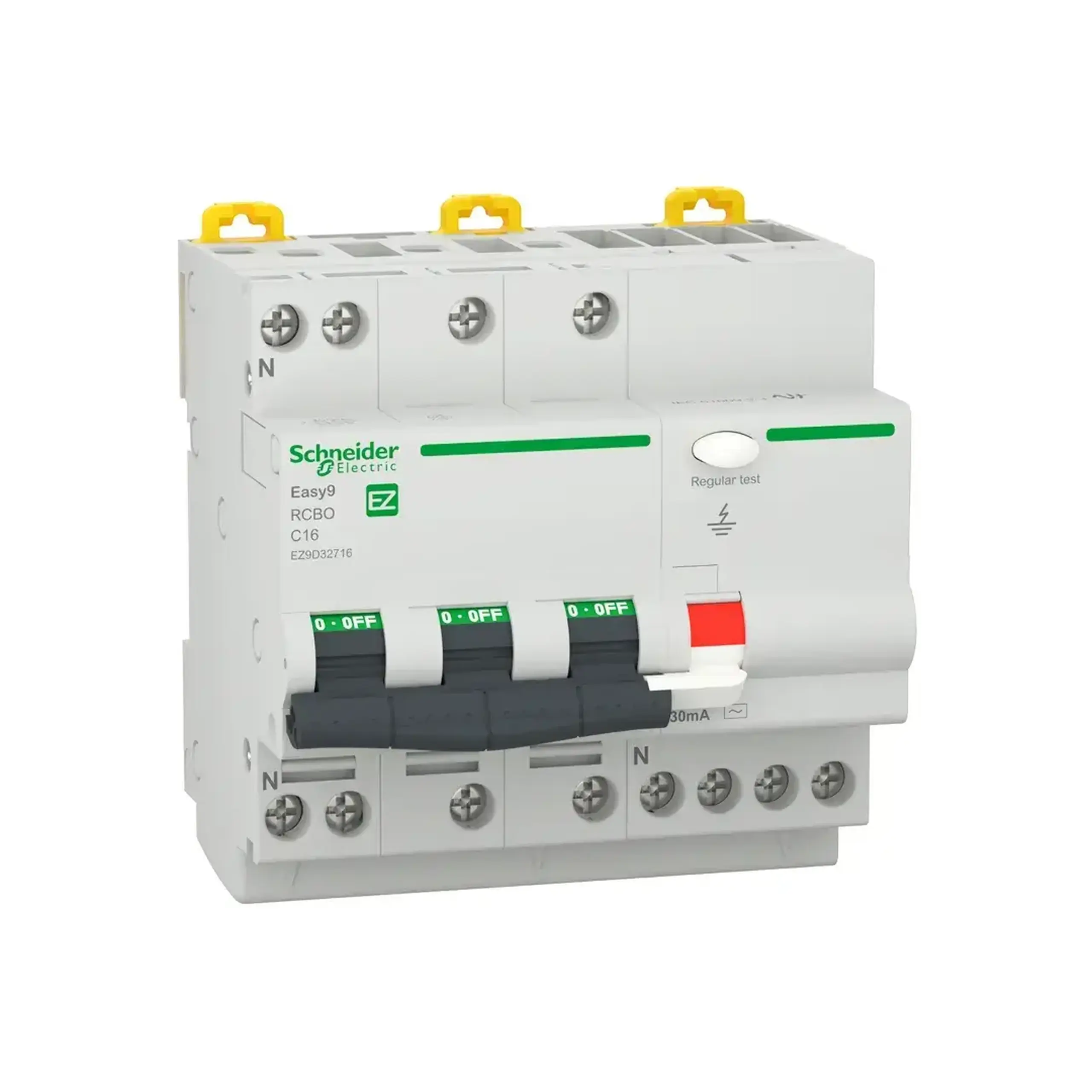 Întreruptor automat diferențial C 30 mA 16 A 3P+N 400 V Schneider-Electric - 16 A (A) 30 mA