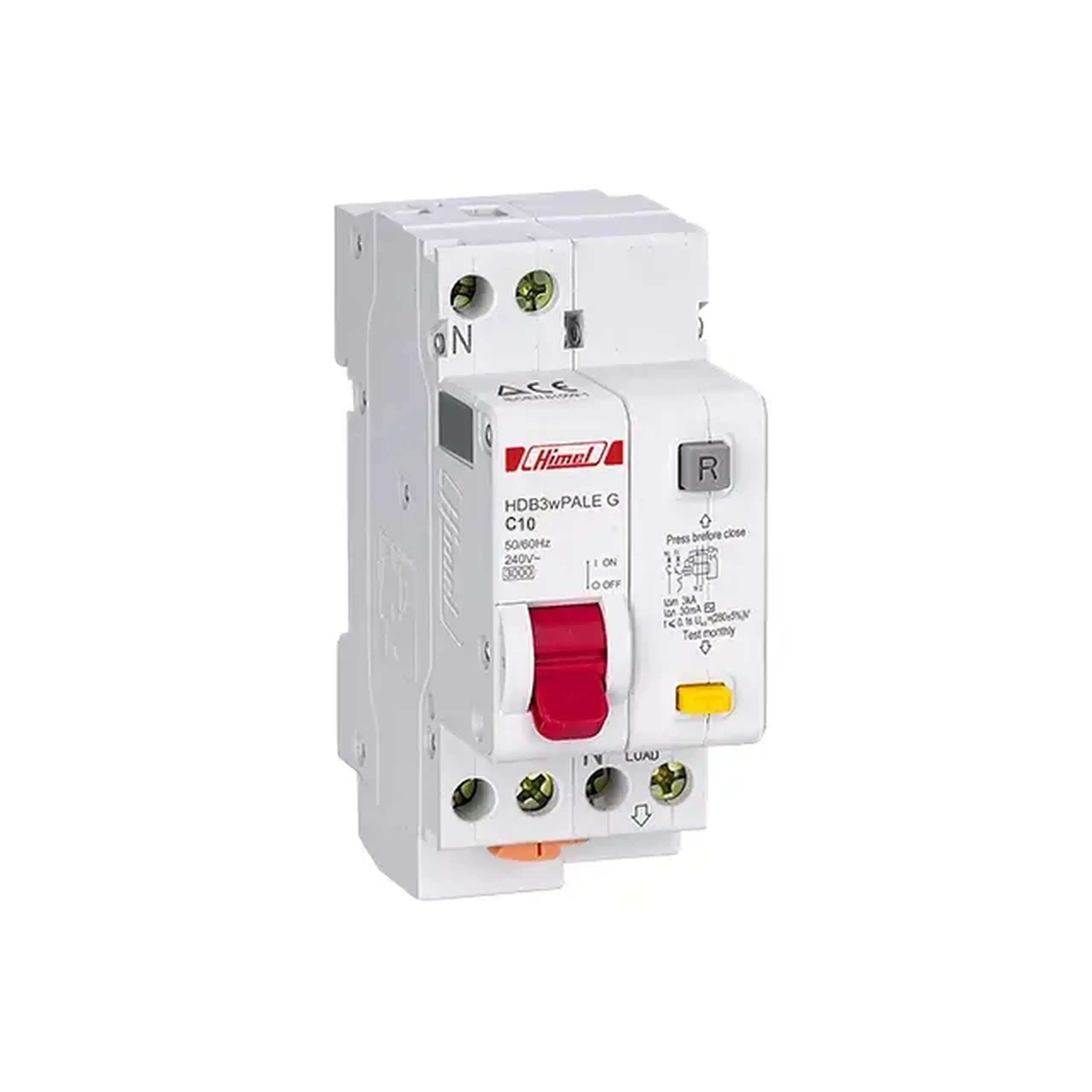 Întreruptor automat diferențial HDB3WPLE C 30 mA 10 A 1P+N 220 - 240 V Himel