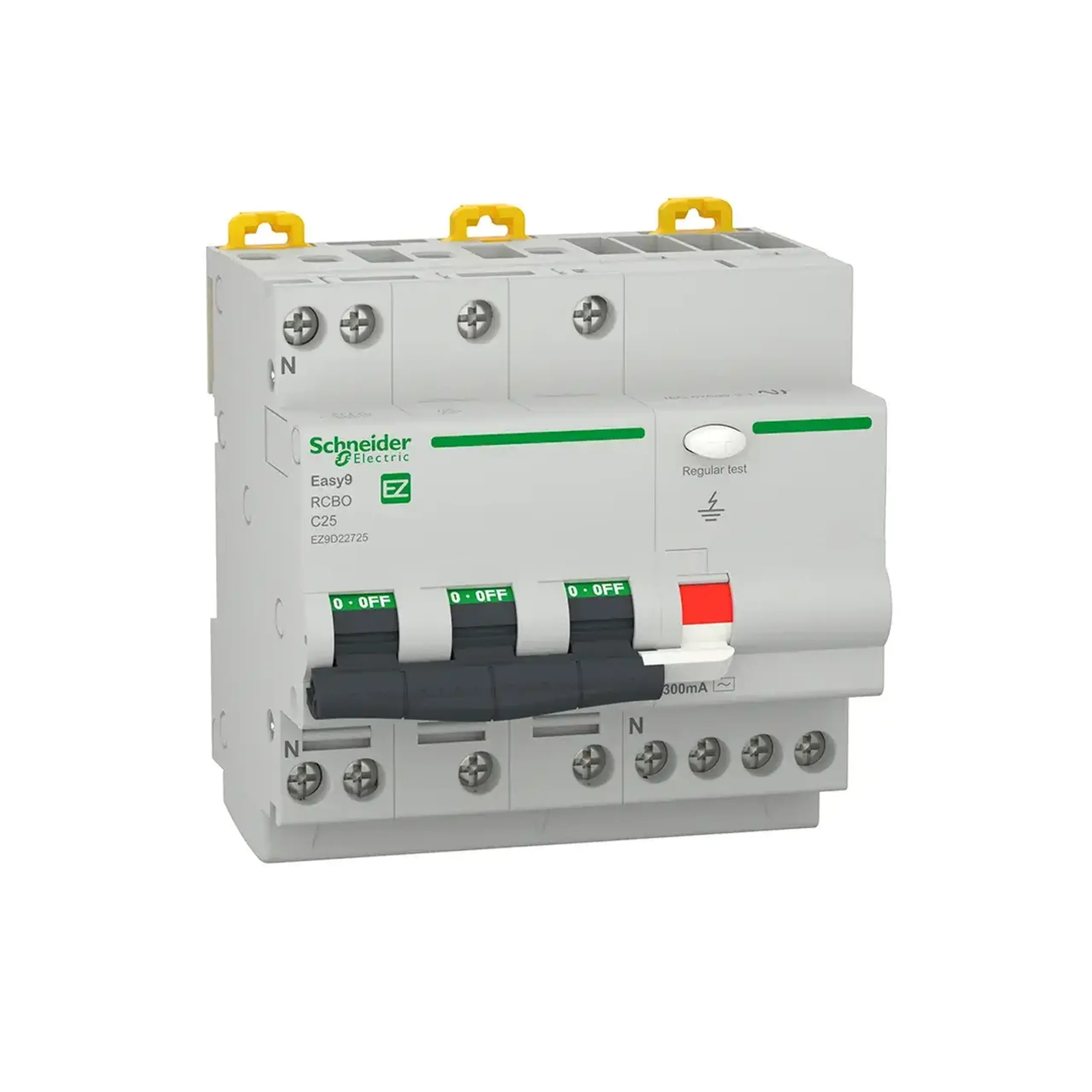 Întreruptor automat diferențial C 30 mA 16 A 3P+N 400 V Schneider-Electric - 25 A (A) 300 mA