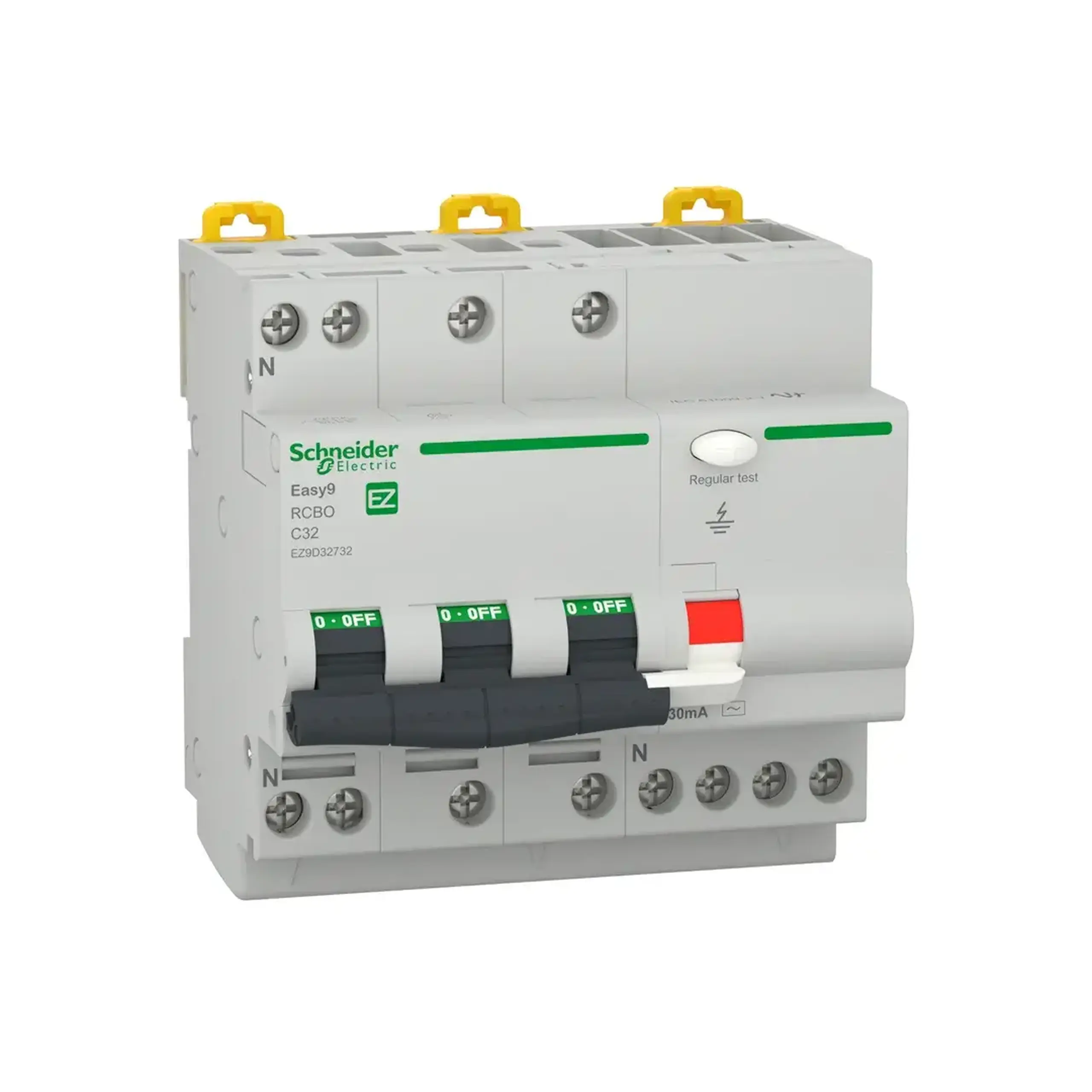 Întreruptor automat diferențial C 30 mA 16 A 3P+N 400 V Schneider-Electric - 32 A (A) 30 mA