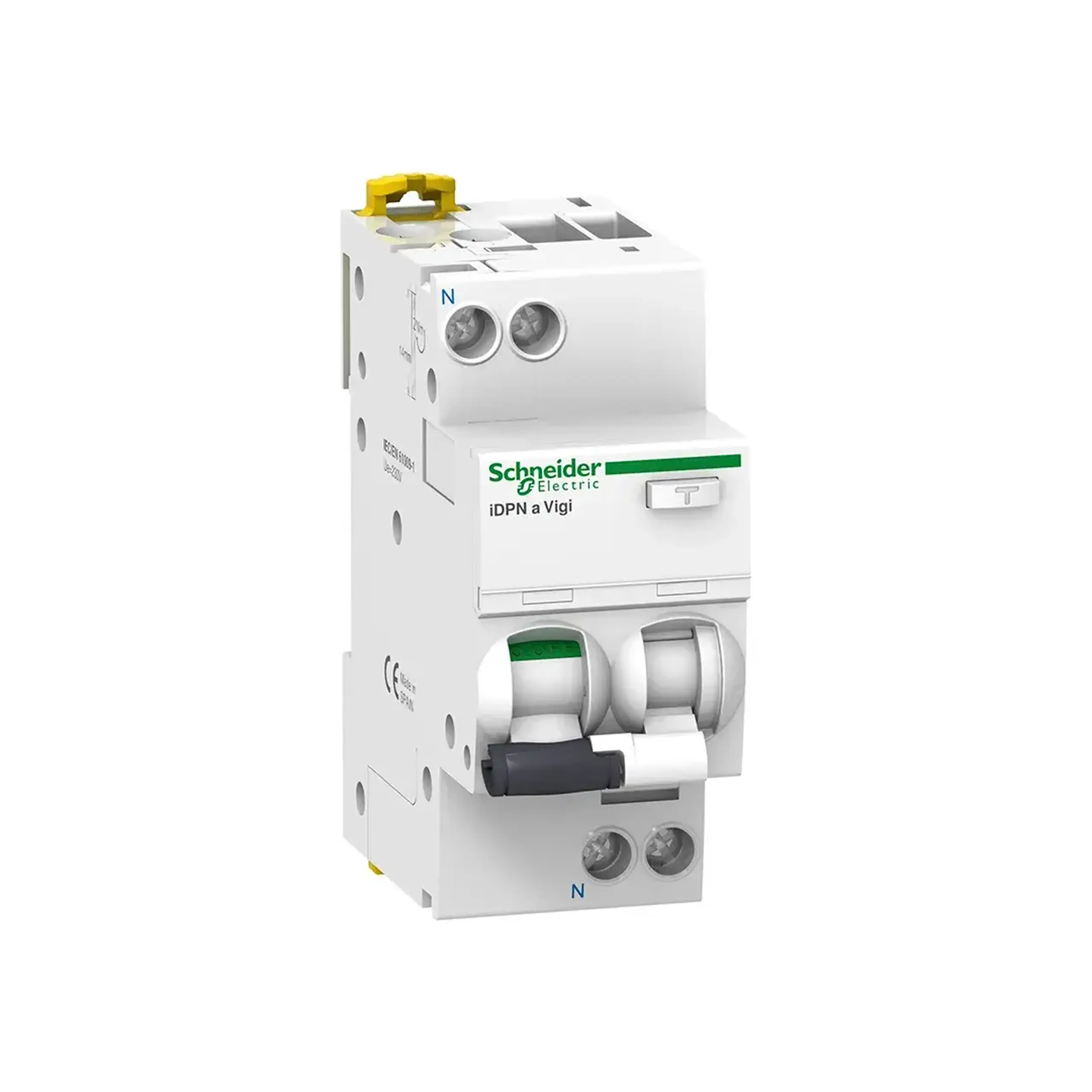 Întreruptor diferențial iDPNa Vigi B 30 mA 10 A 1P+N 220 - 240 V Schneider-Electric - Curent (A) 16 A