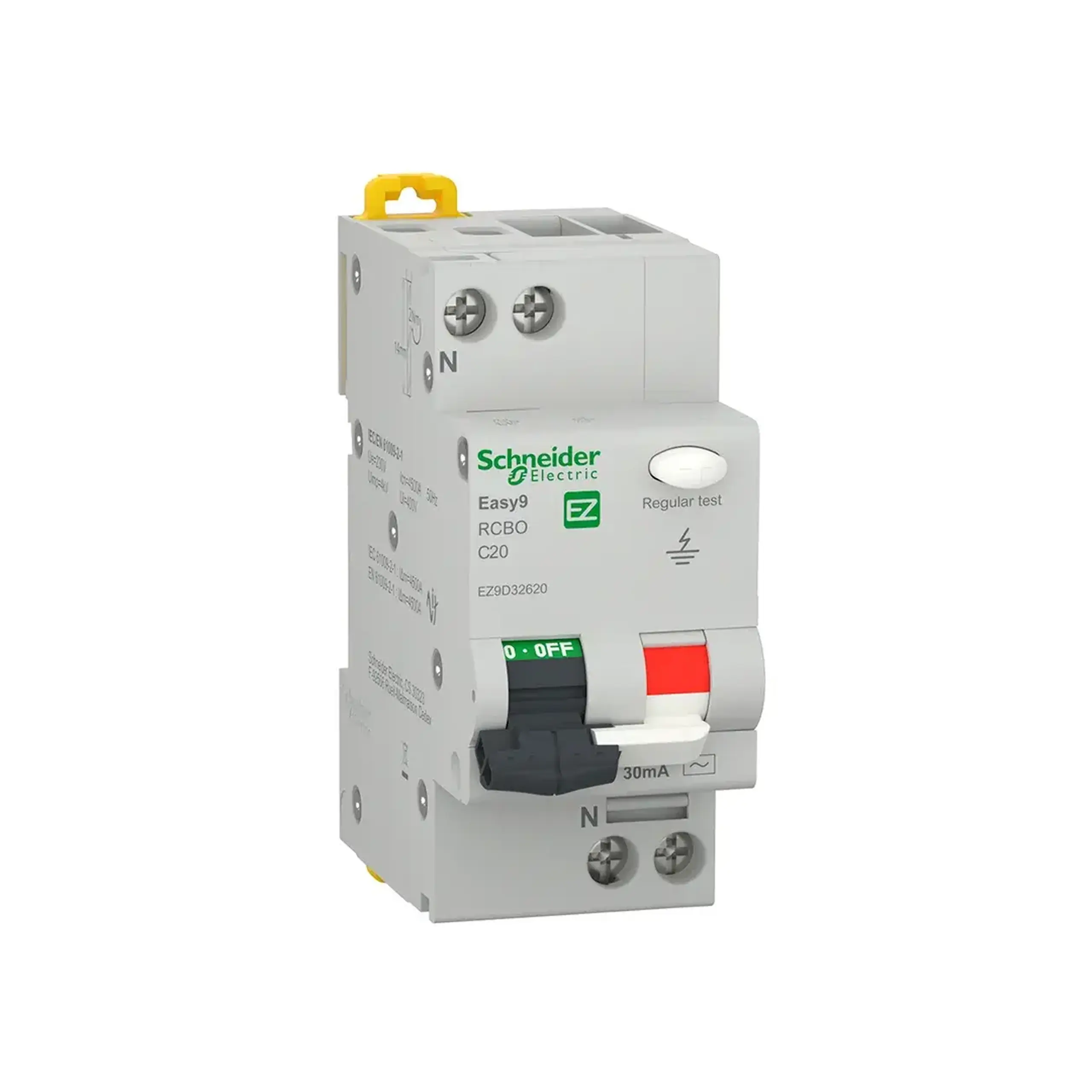 Întreruptor automat diferențial C 30 mA 6 A 1P + N 220 - 240 V Schneider-Electric - 20 A (A) 30 mA