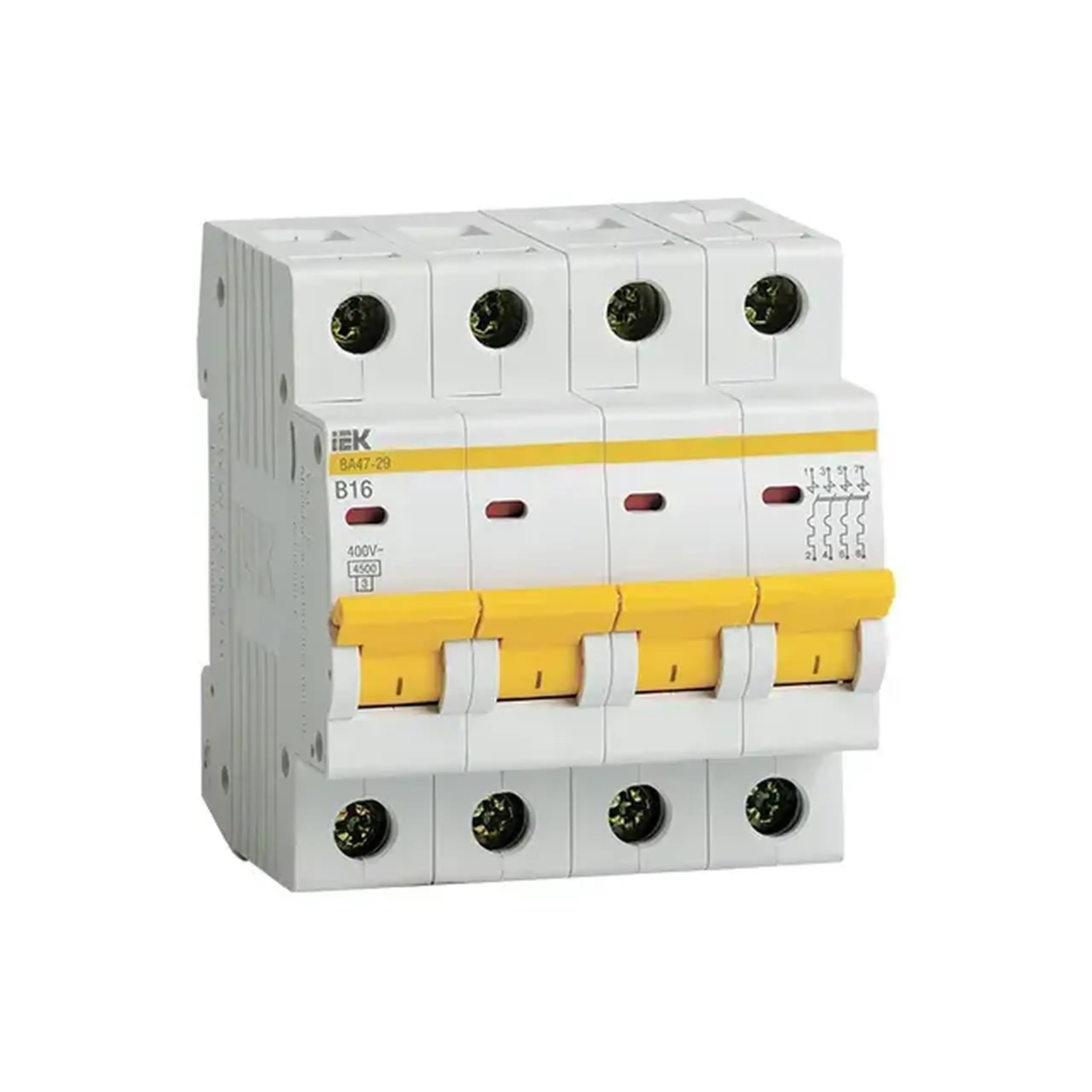 Întreruptor automat IEK VA 47-29 4P 16 A 400 V B