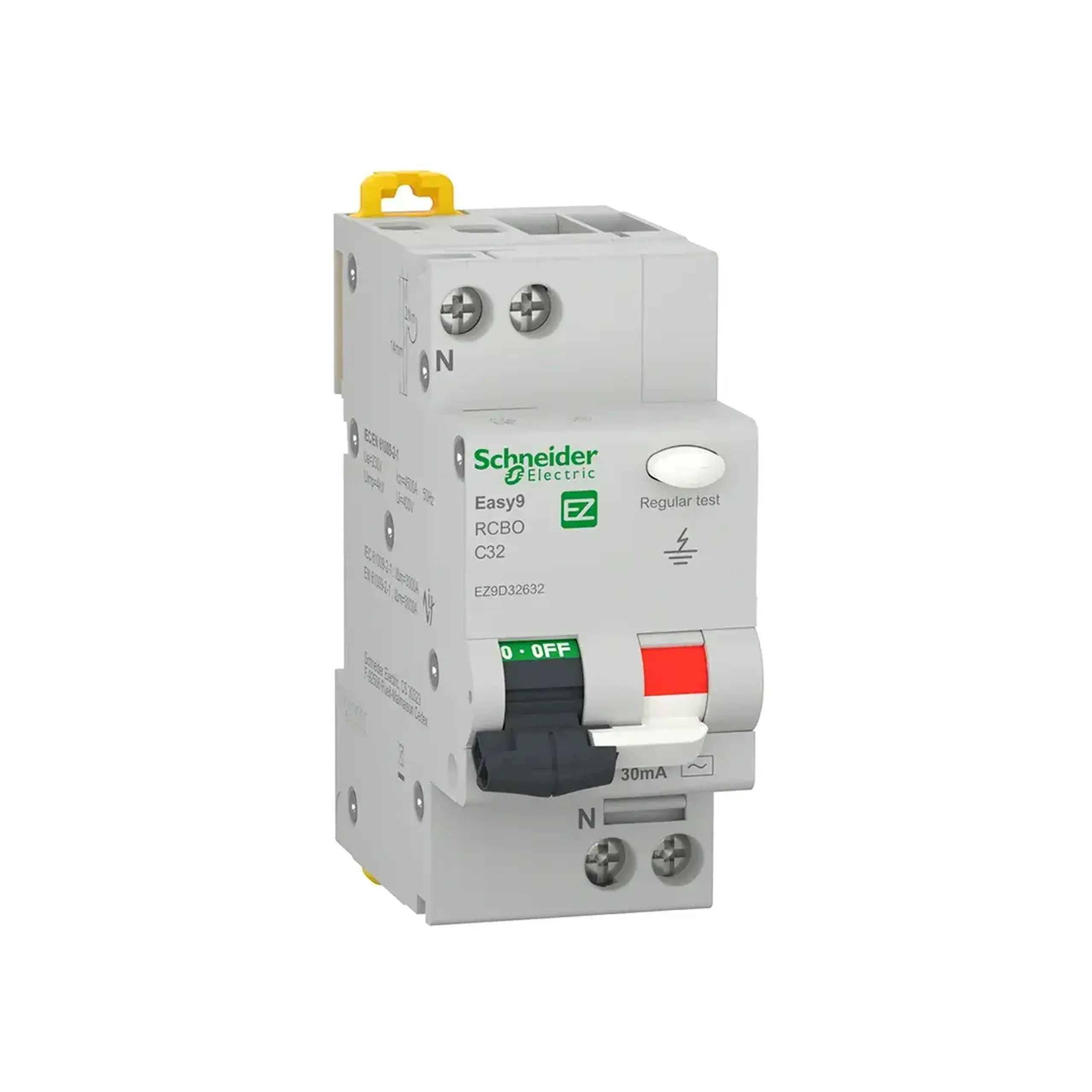 Întreruptor automat diferențial C 30 mA 6 A 1P + N 220 - 240 V Schneider-Electric - 32 A (A) 30 mA