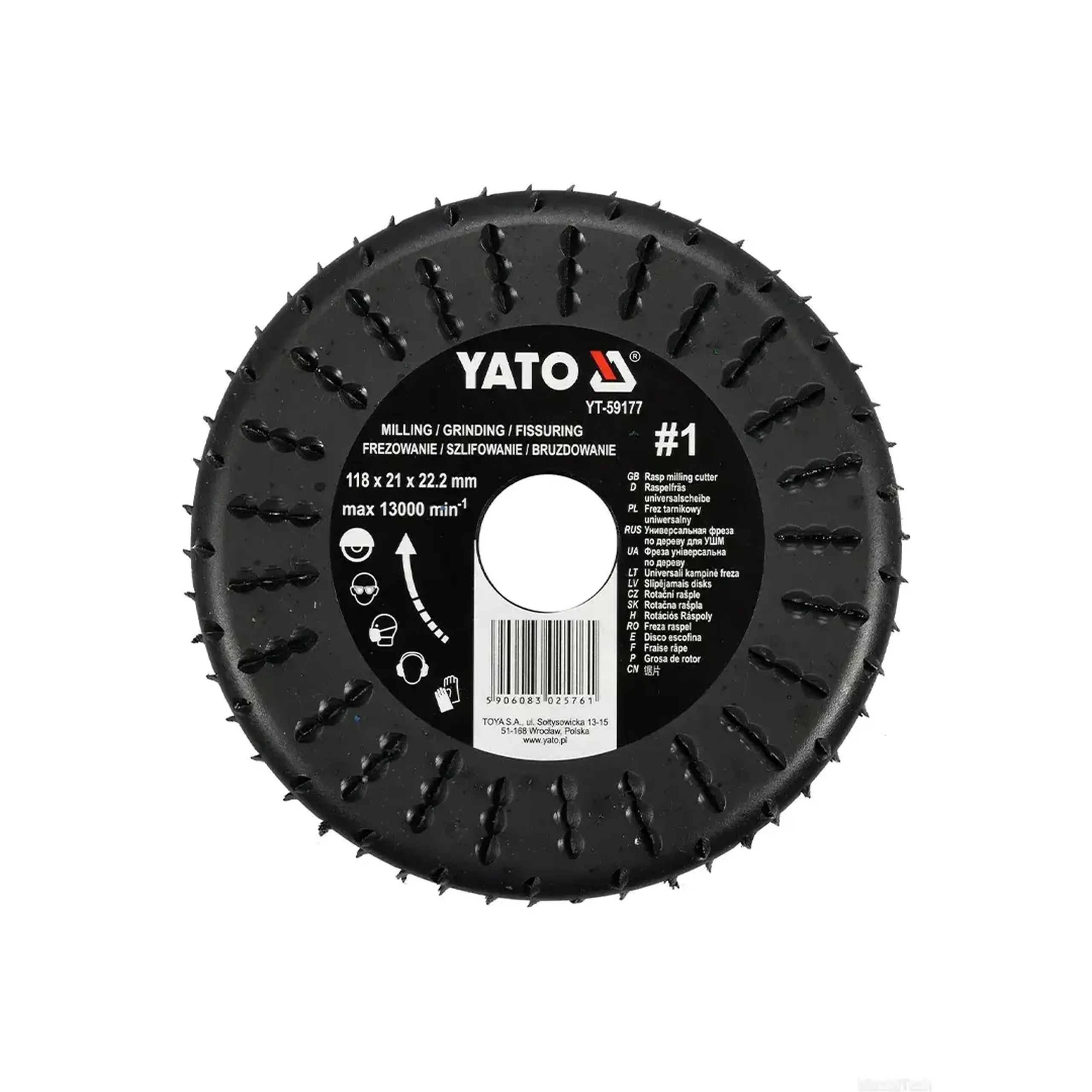 Disc freză 118 * 22.2 mm Yato
