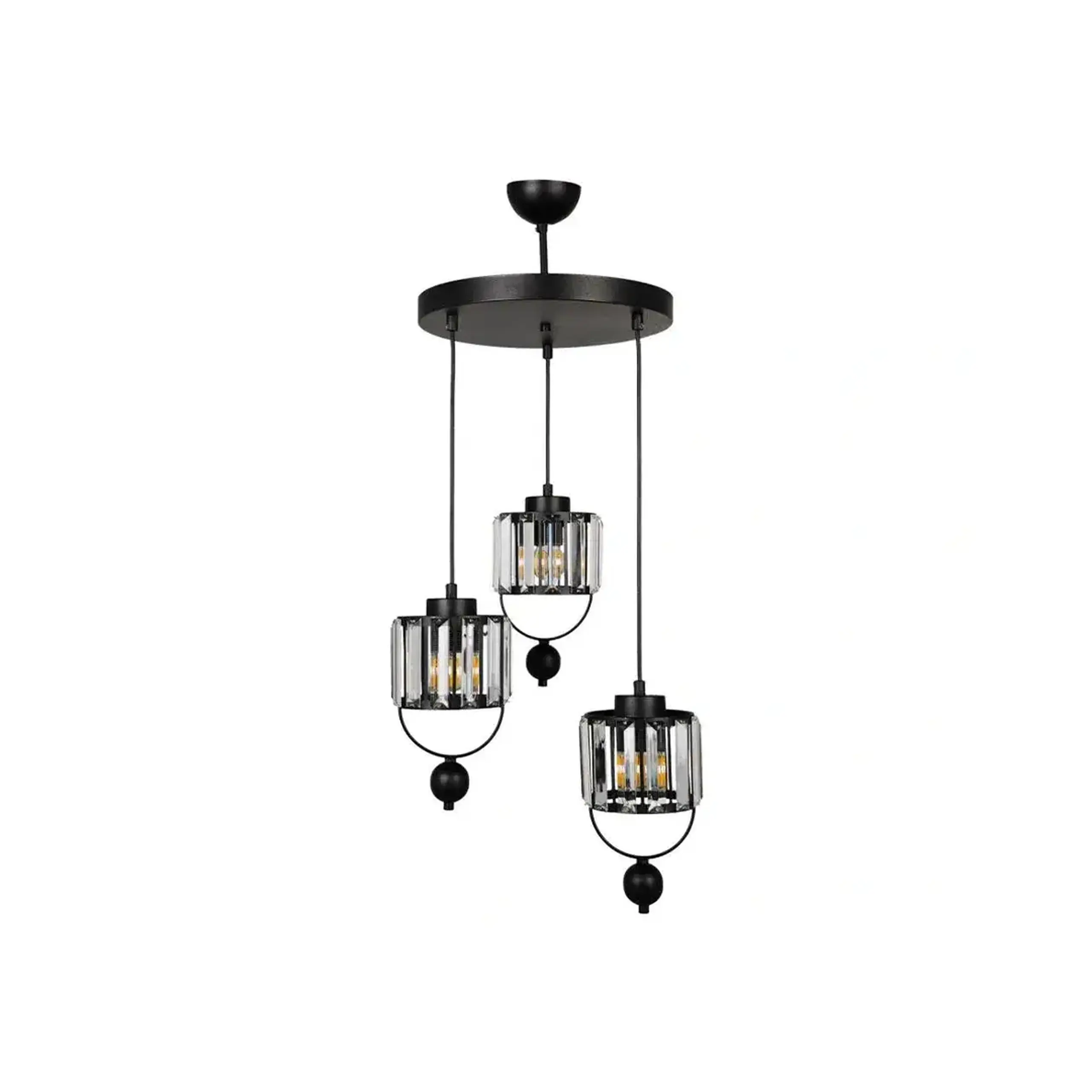 Lustră GALON 60 W E27 IP40 220 - 240 V LUMINALED - Negru 3