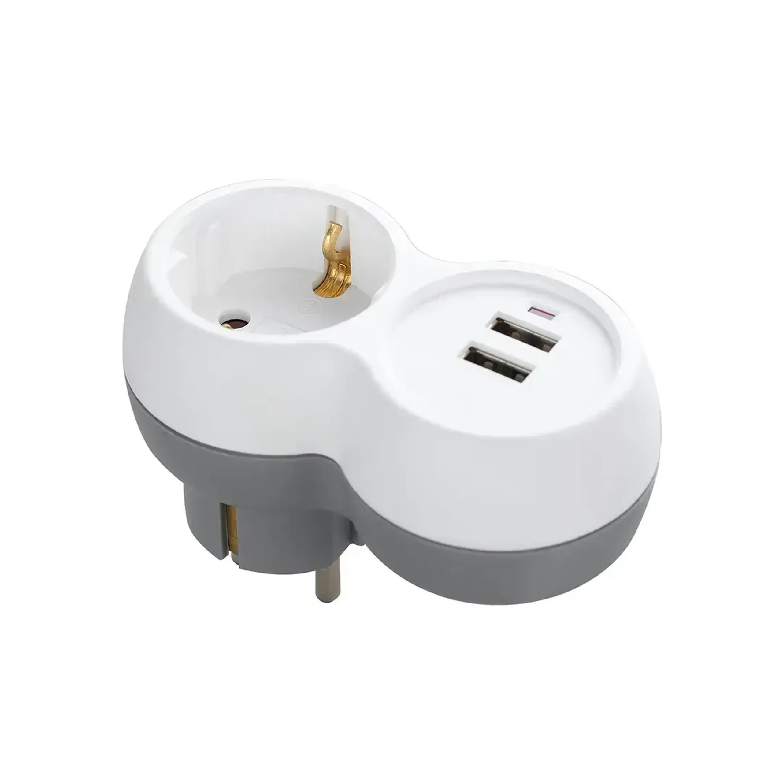Adaptor 2P+E + 2xUSB 2.0 16 A 220 - 240 V IP20 ORNO