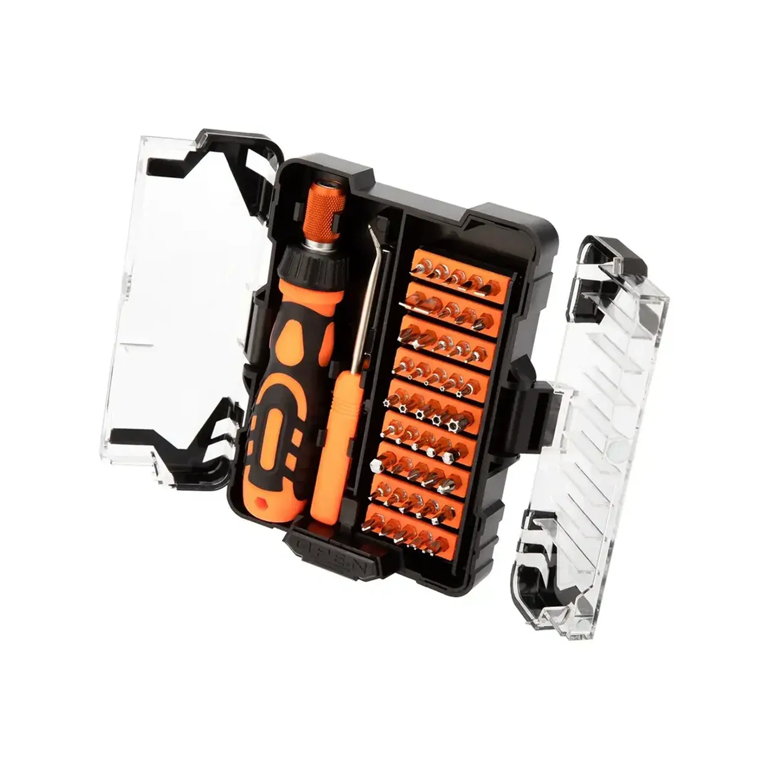 Set de șurubelnițe de precizie SL, PH, PZ, HEX, T, R, Y, TA, U 48 Kranz
