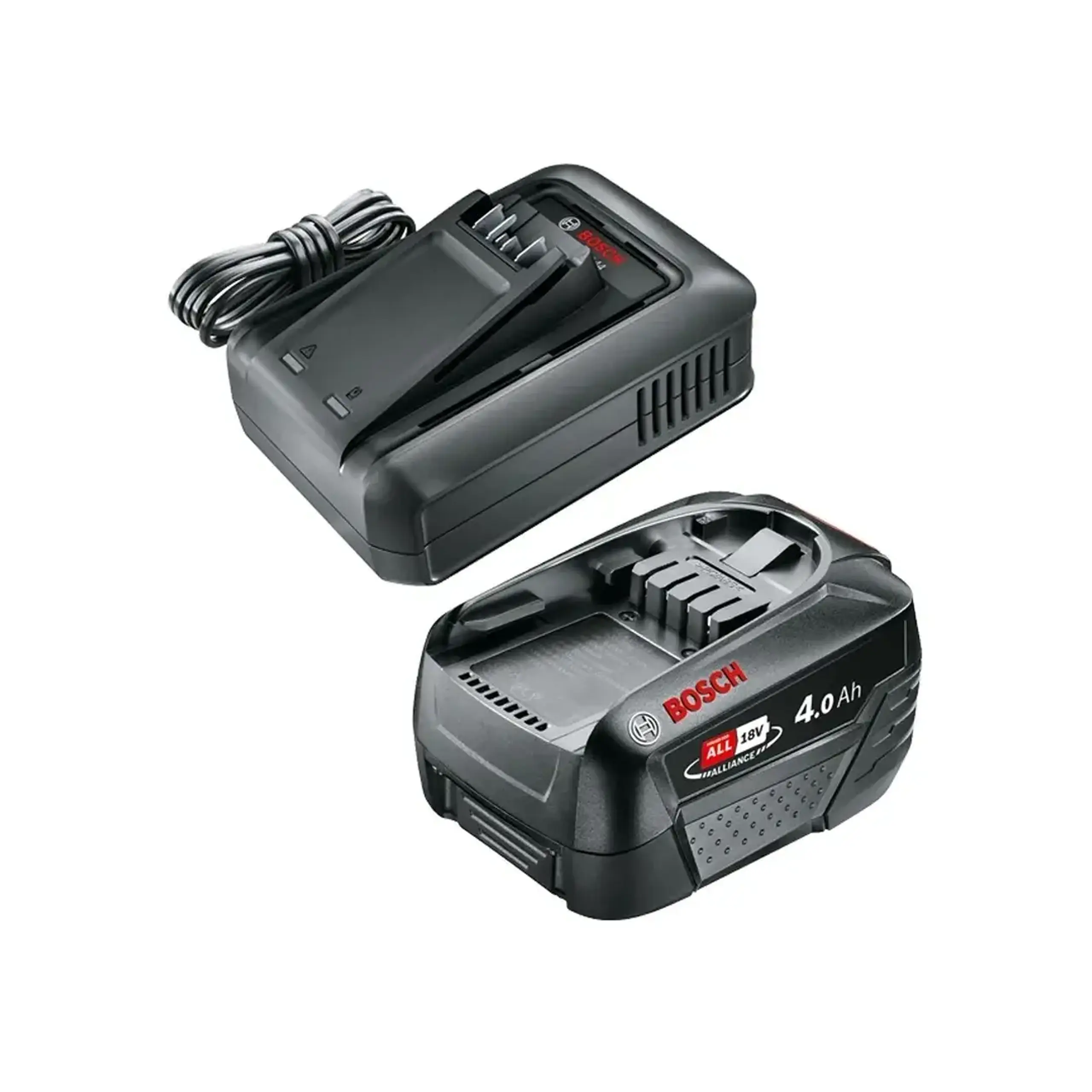 Set încărcător + acumulator 4.0 Ah (Li-ion) 18 V Bosch - Curent (A) 4.4 A