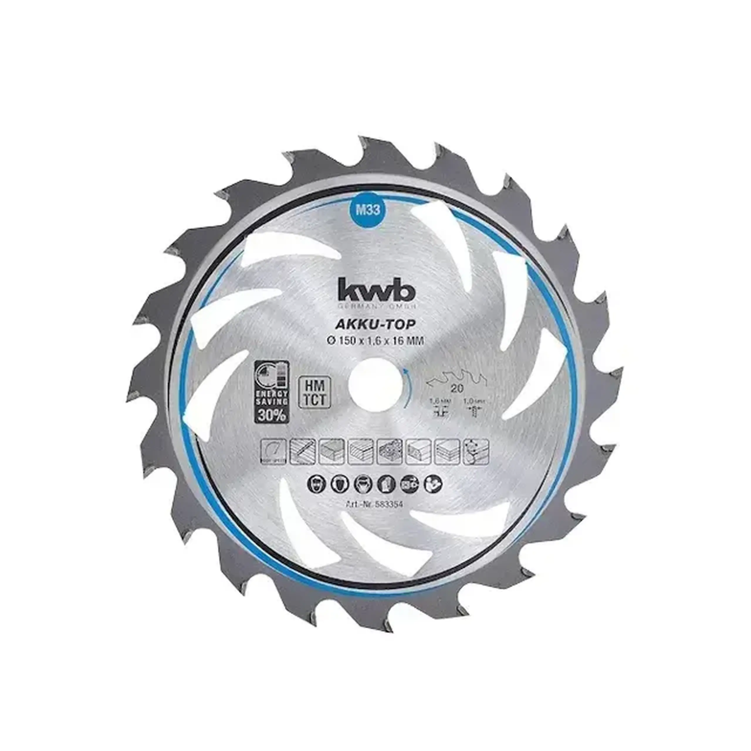 Disc de tăiat lemn 150 * 16 mm Einhell