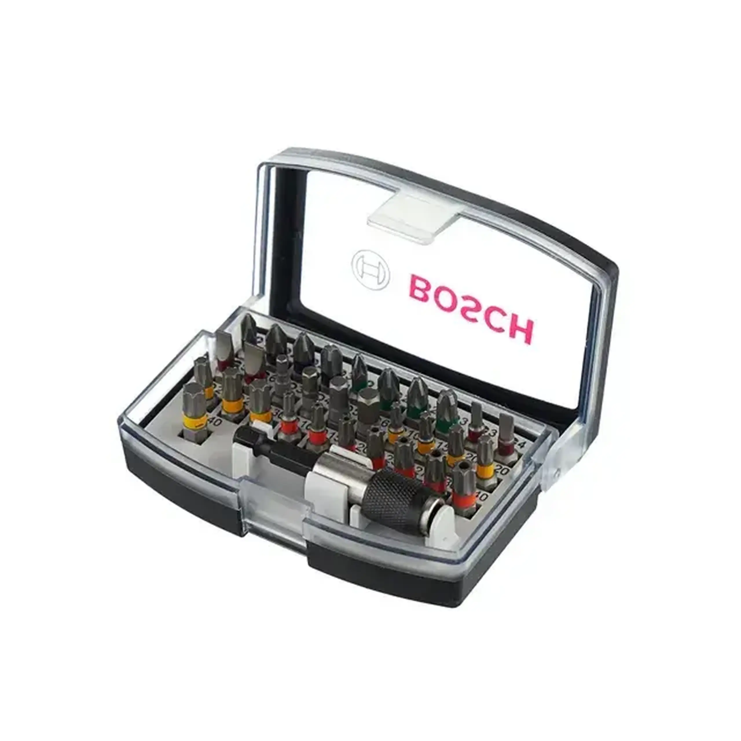 Set biți cu adaptor 32 buc. PH, PZ, SL, TX, TT, HEX 1/4" 25 mm Bosch