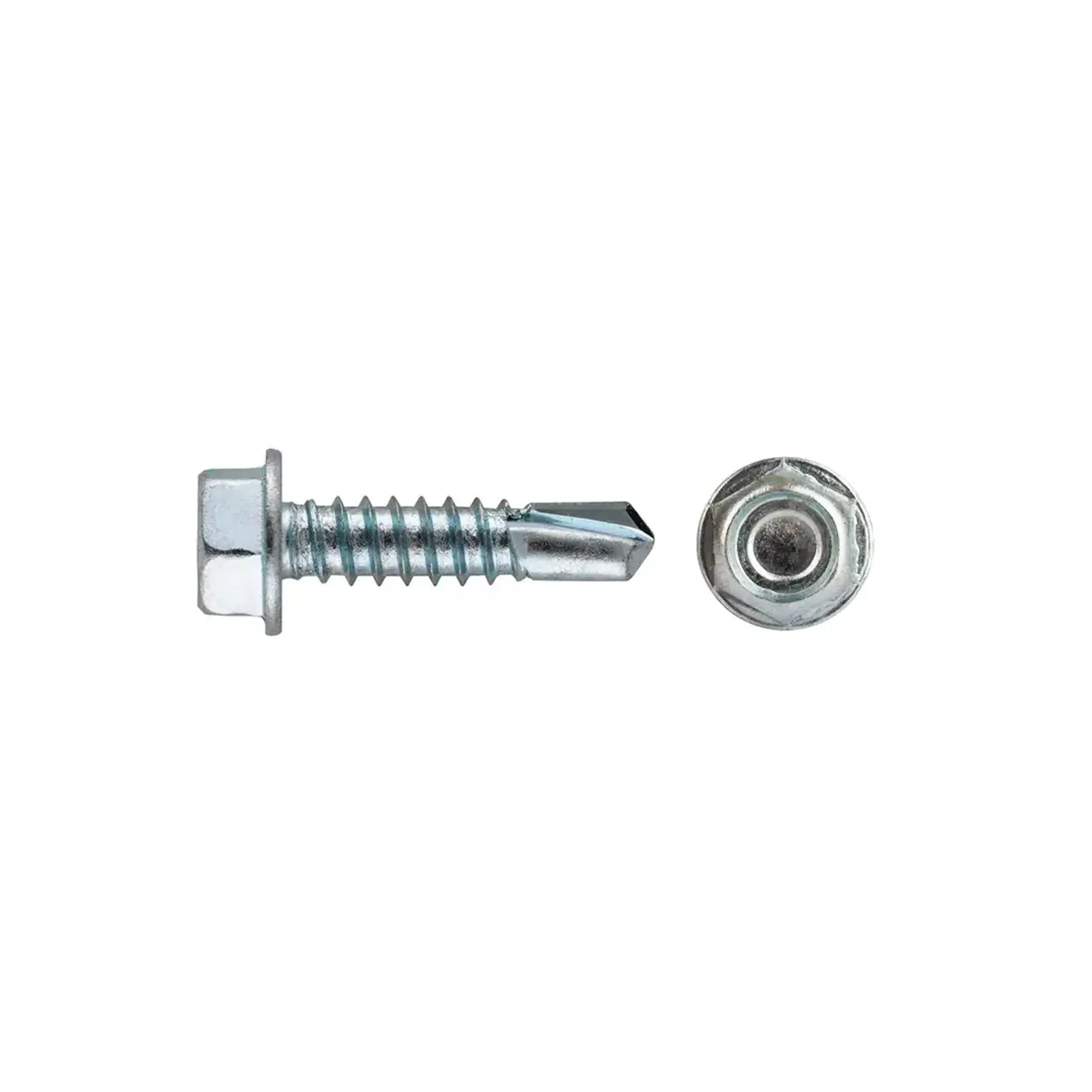 Șurub autoforant cu cap hexagonal 4.8 * 16 mm 250 buc. Lider - Lungime 25 mm