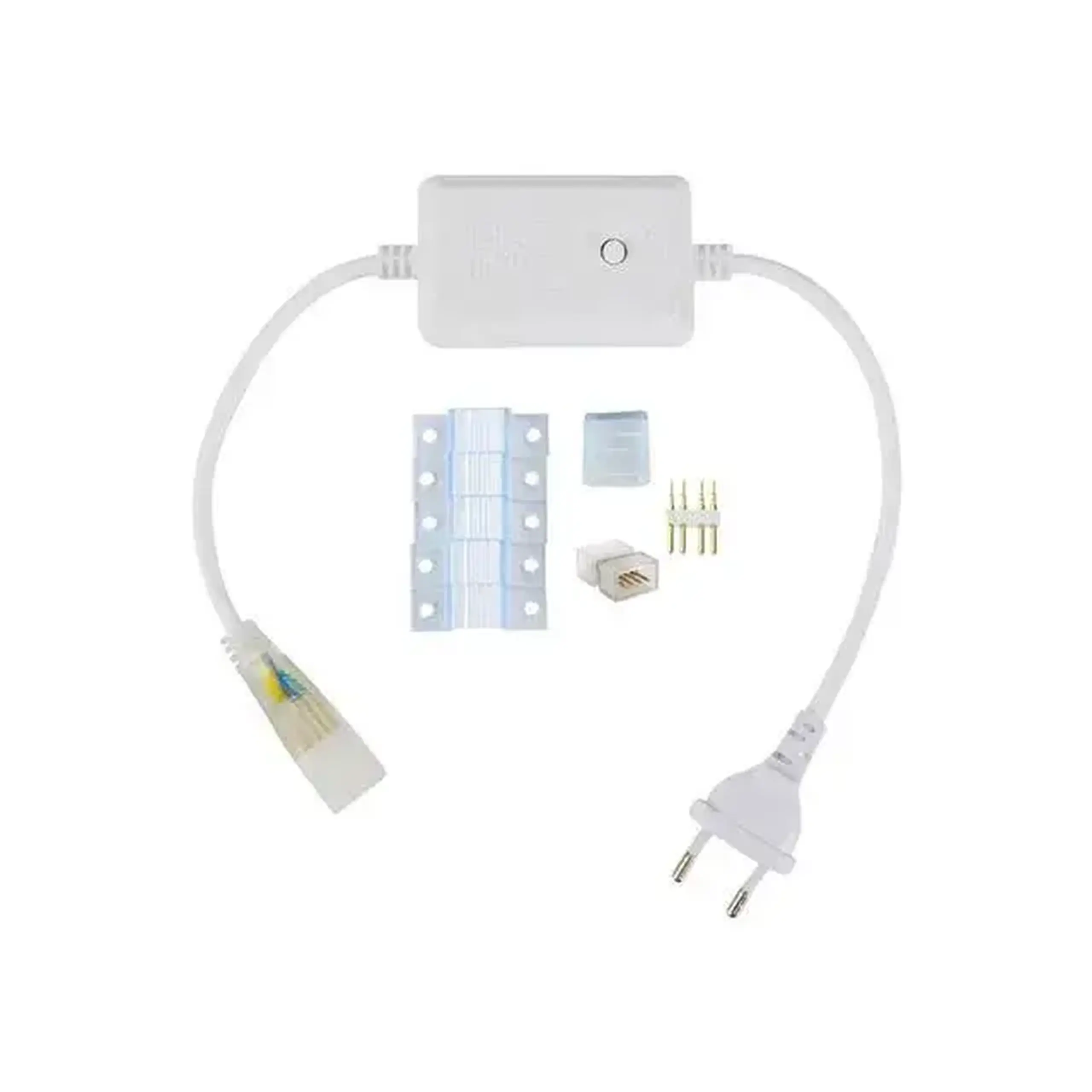 Fişă bloc pentru banda led cu accesori Horoz Volga 220 - 240 V plastic
