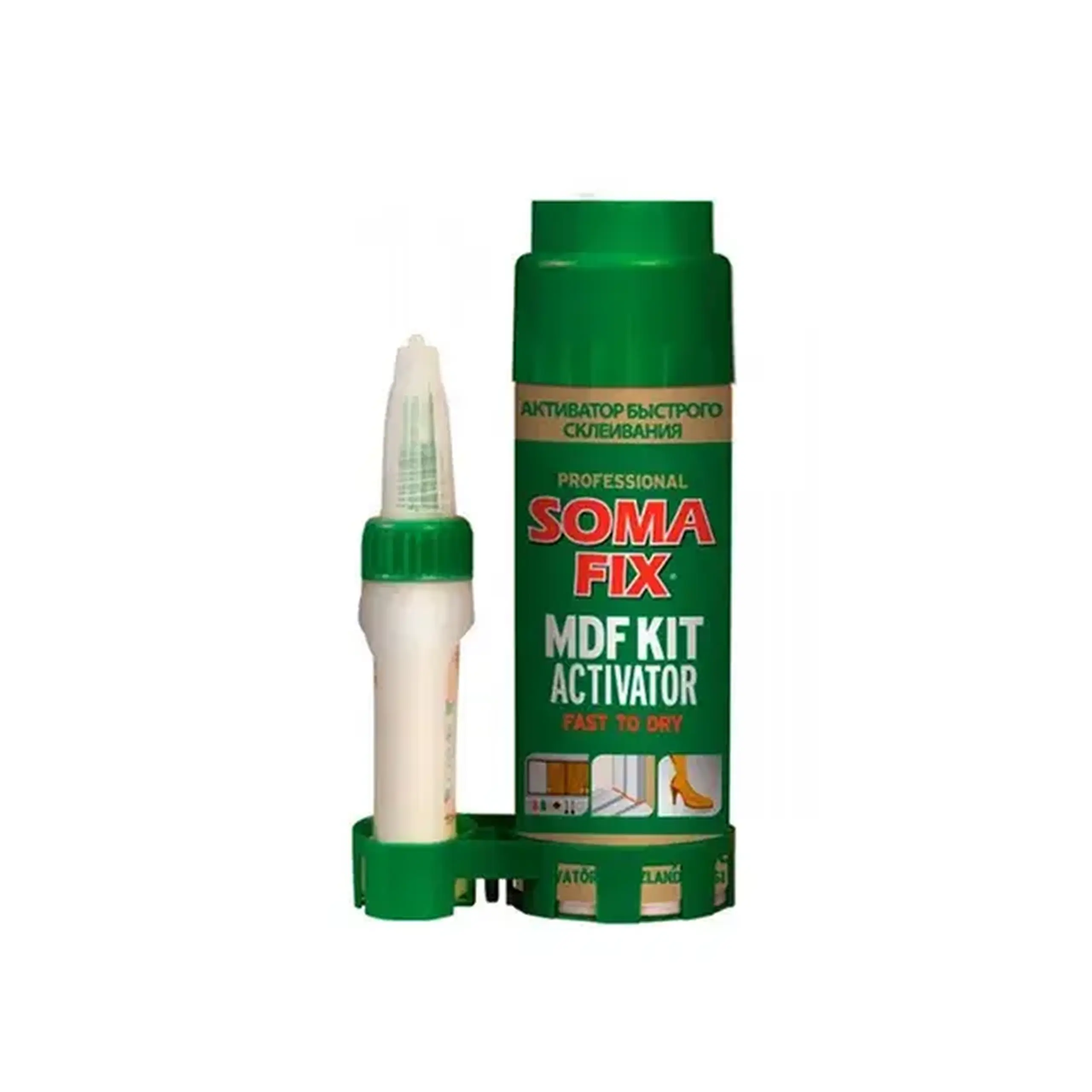 Adeziv bicomponent activator + întăritor de adeziv MDF KIT 400 ml Somafix