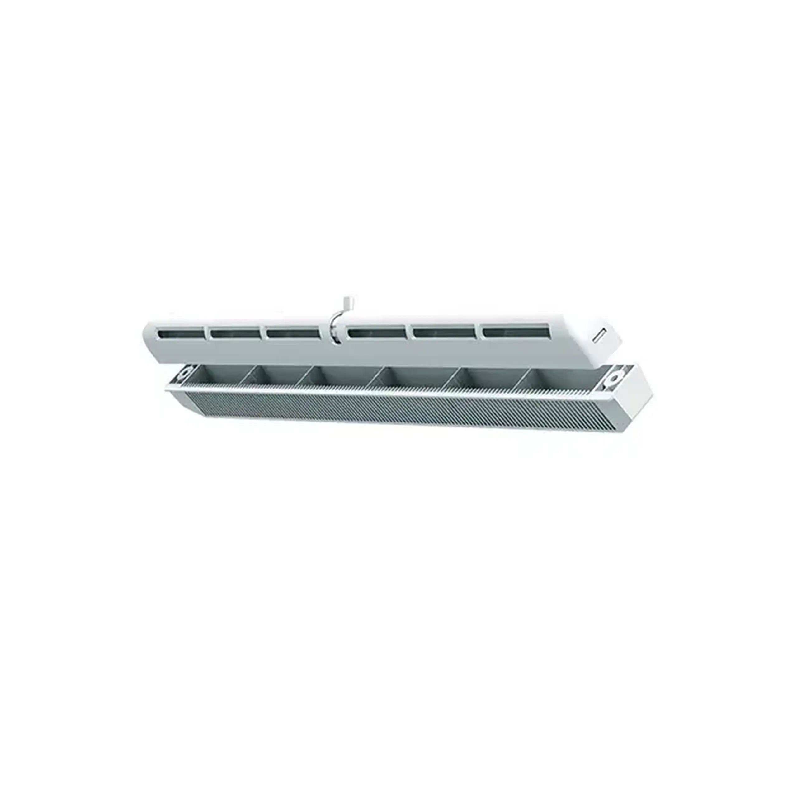 Grila aerisire pentru geam Ventika WZO 400 400 x 25 mm plastic alb
