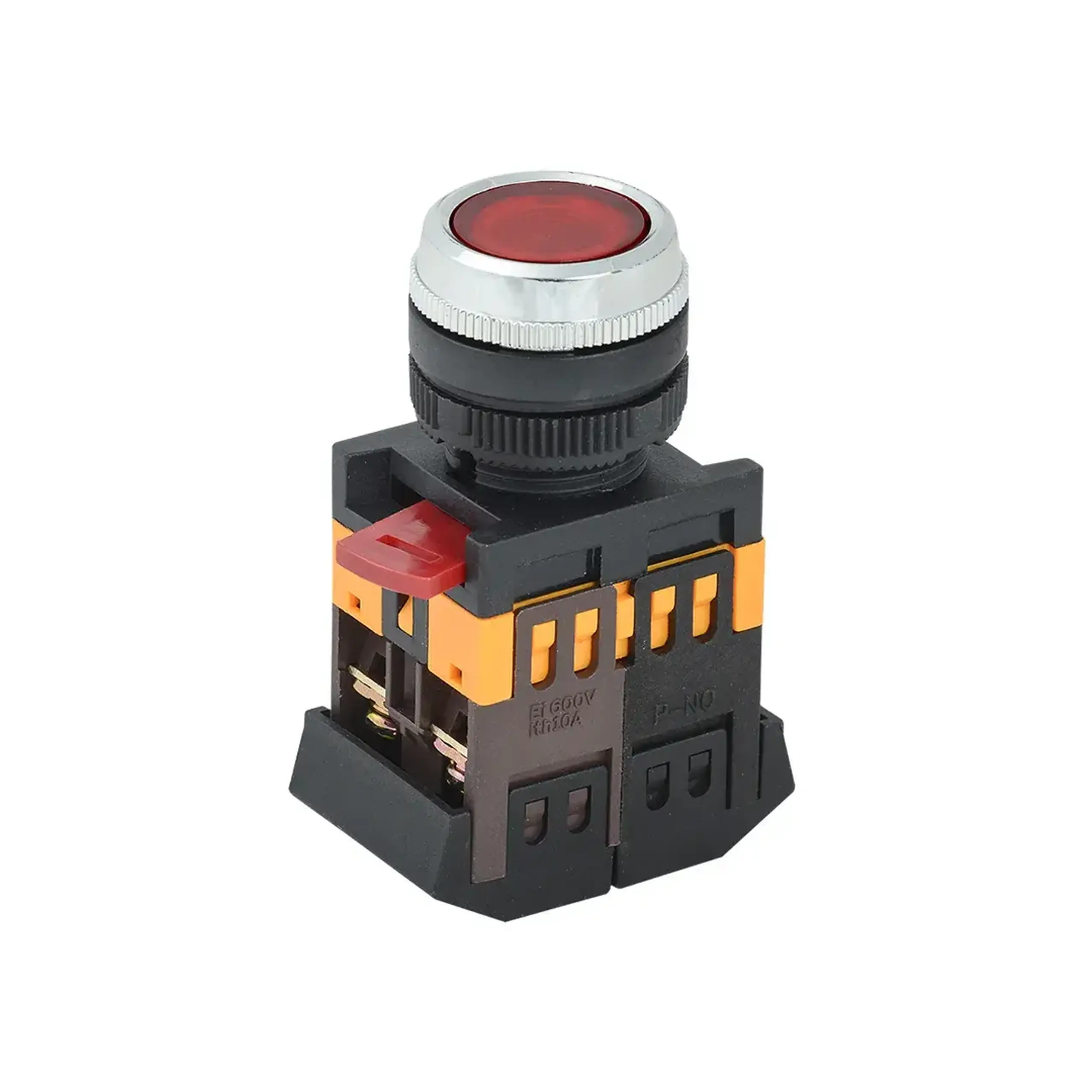 Buton IEK ABLFS-22 1P 660 V 10 A IP40 roșu
