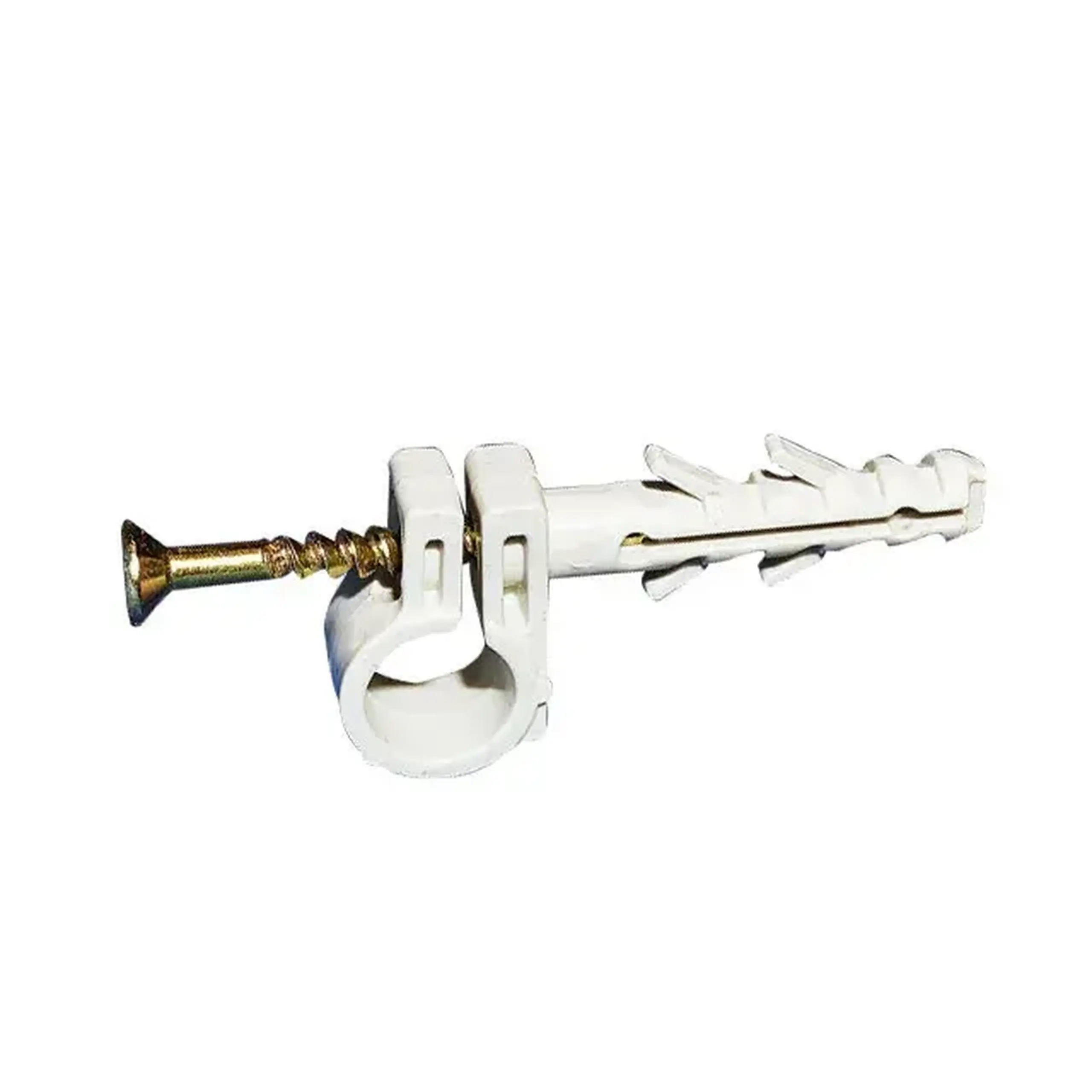 Clemă cu diblu fixare cablu rotund 5 - 6 mm 100 buc. Wave - Diametru 9 - 10 mm