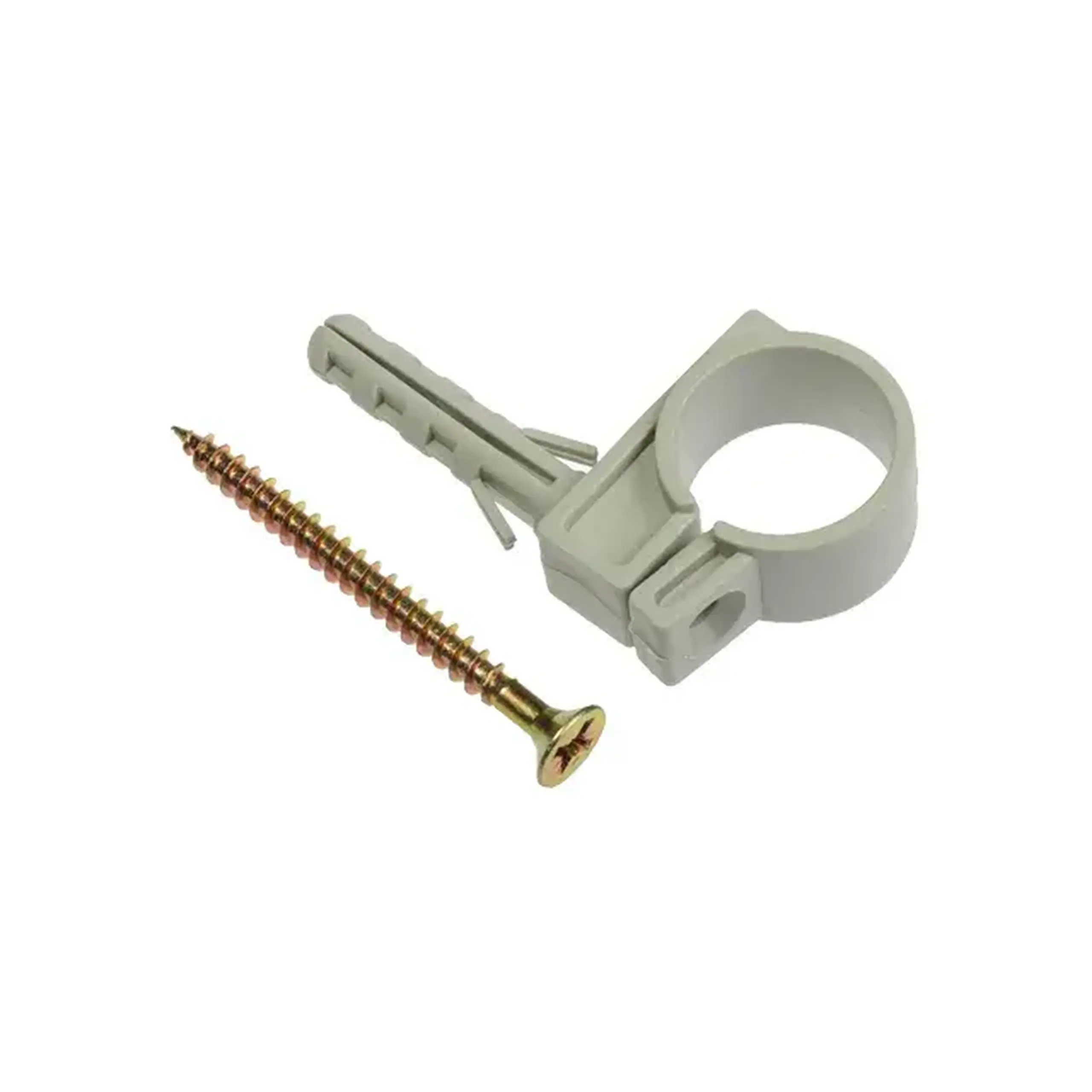 Clemă cu diblu fixare cablu rotund 5 - 6 mm 100 buc. Wave - Diametru 10 - 12 mm