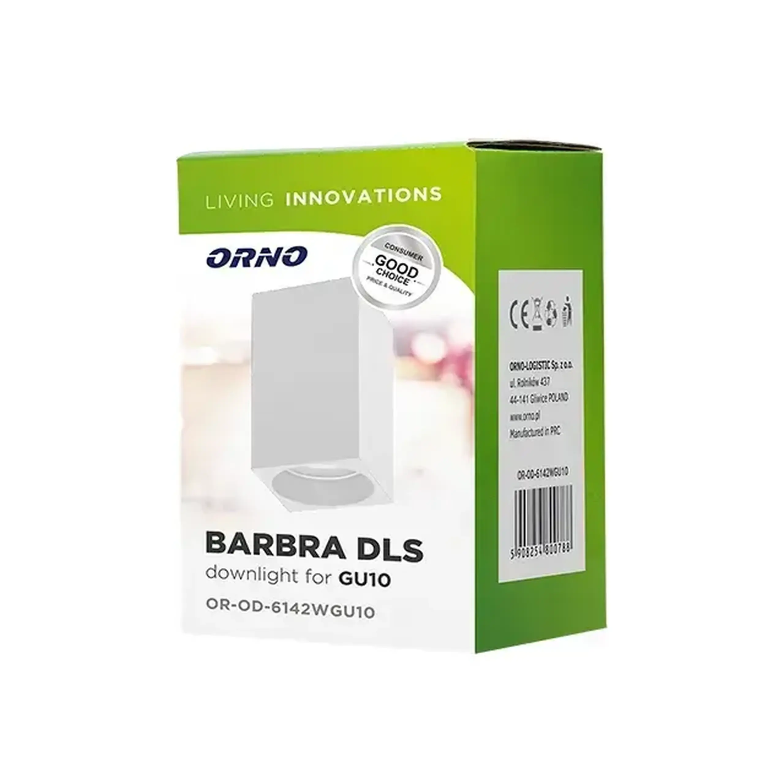 Corp de iluminat BARBRA S 50 W GU10 220 - 240 V IP20 ORNO