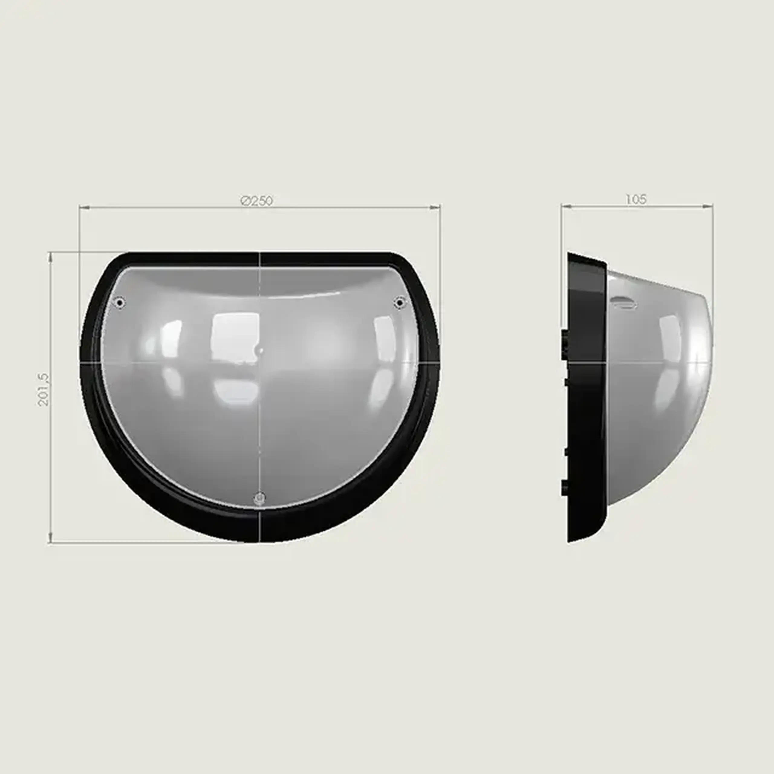 Corp de iluminat AQUA 26 W E27 220 - 240 V IP54 Horoz - Culoare Alb/Opal