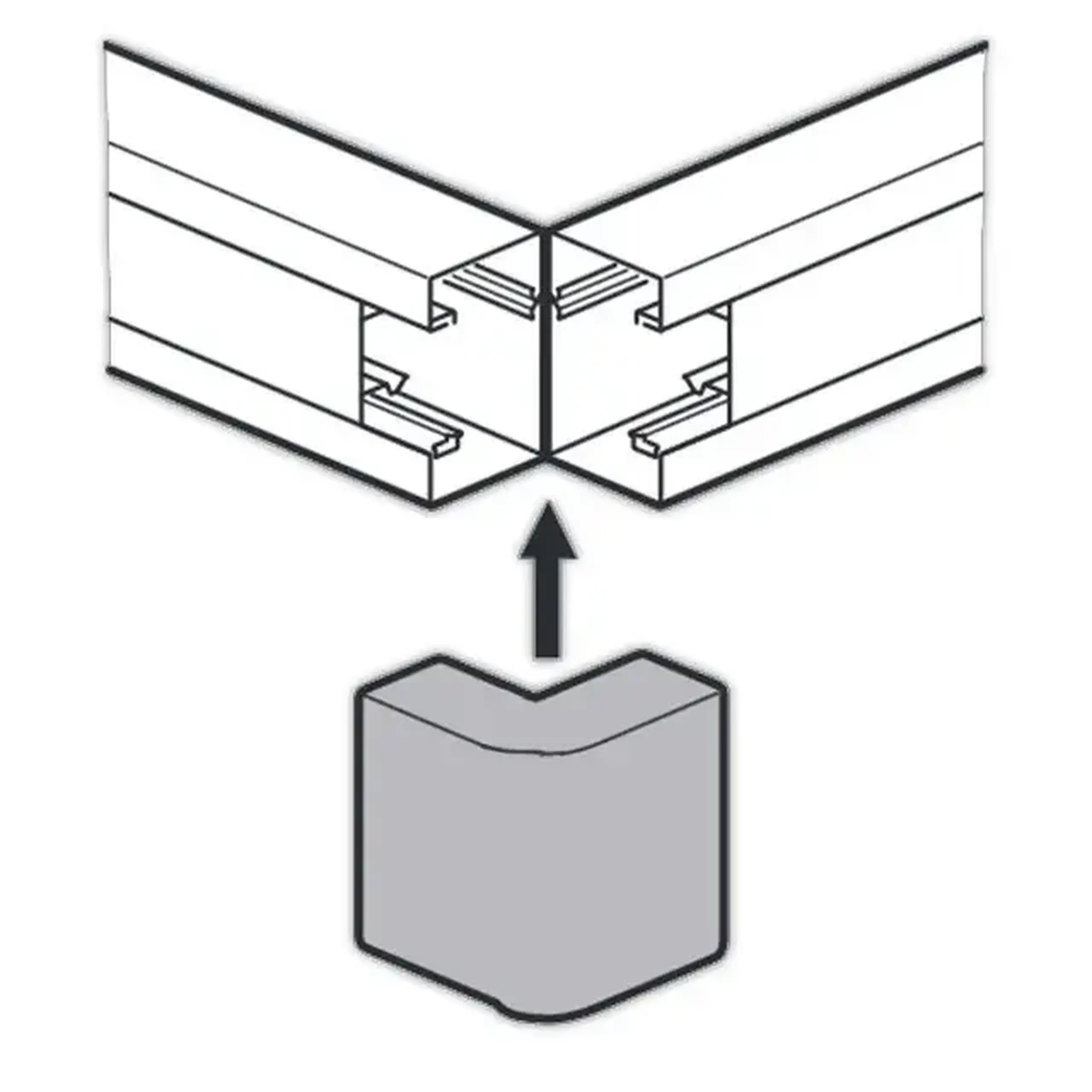 Cot LEGRAND DLP-S 85 x 50 mm 90' plastic