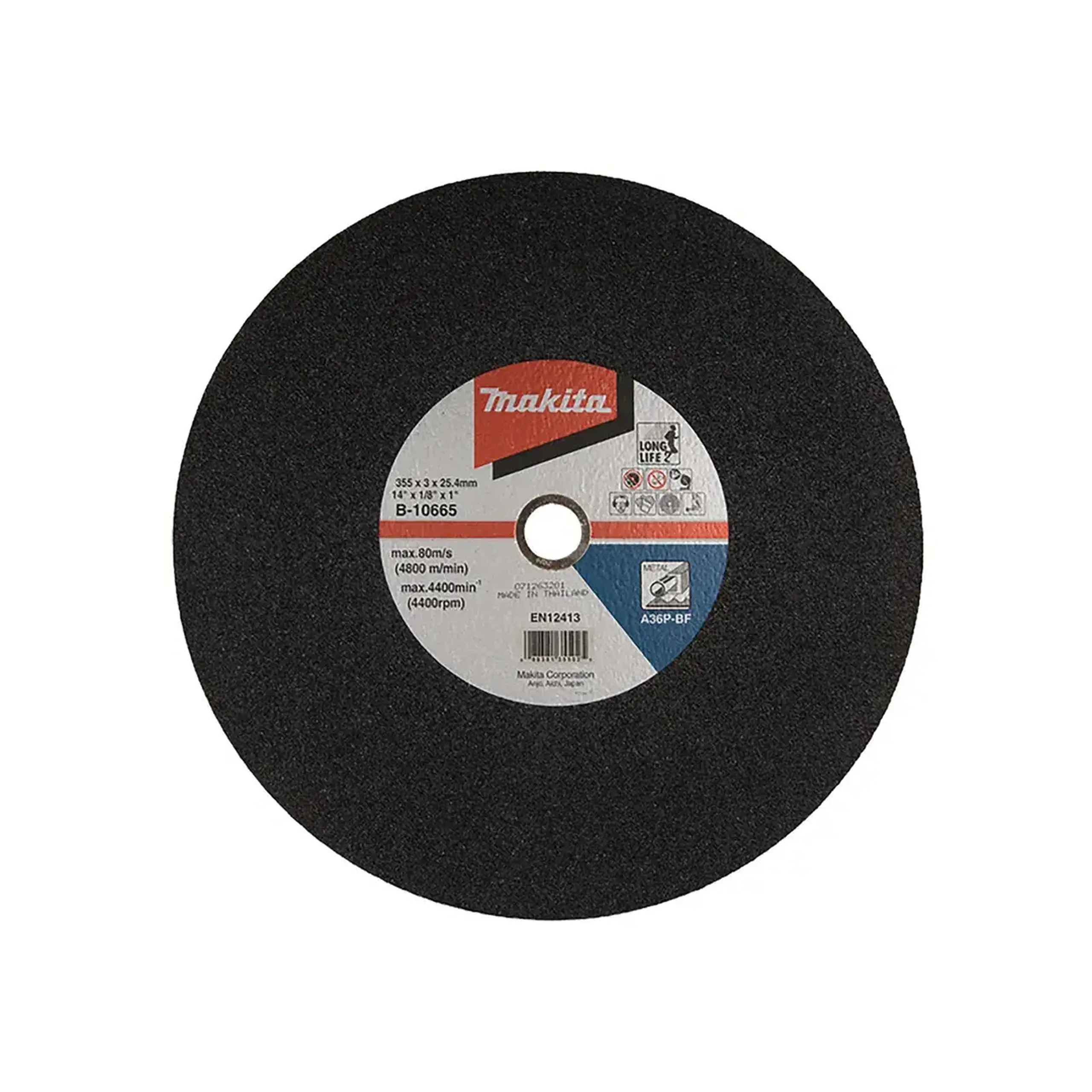Disc abraziv pentru metal 355 * 25.4 mm Makita
