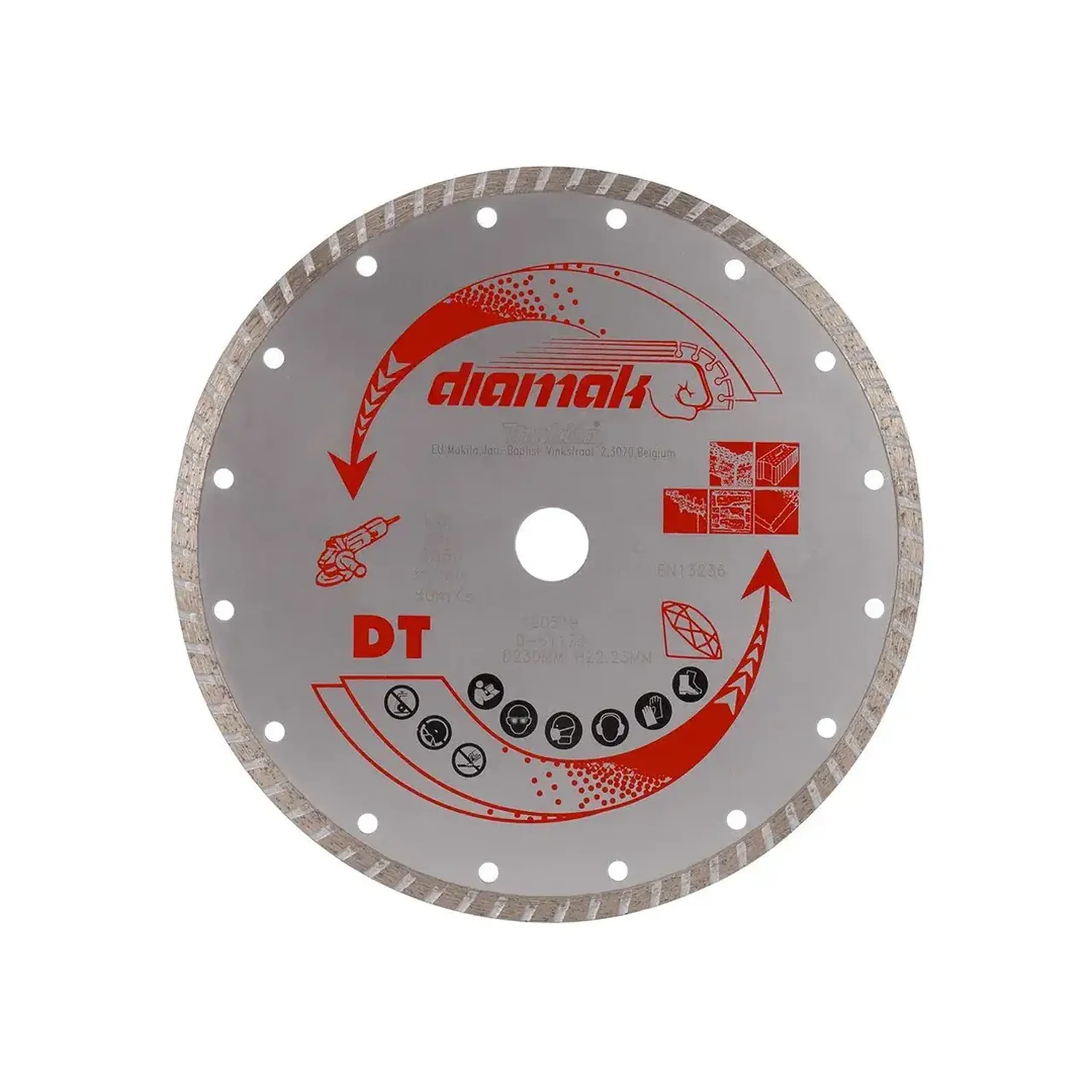 Disc diamantat pentru beton 125 * 22.2 mm Makita - Diametru 230 *